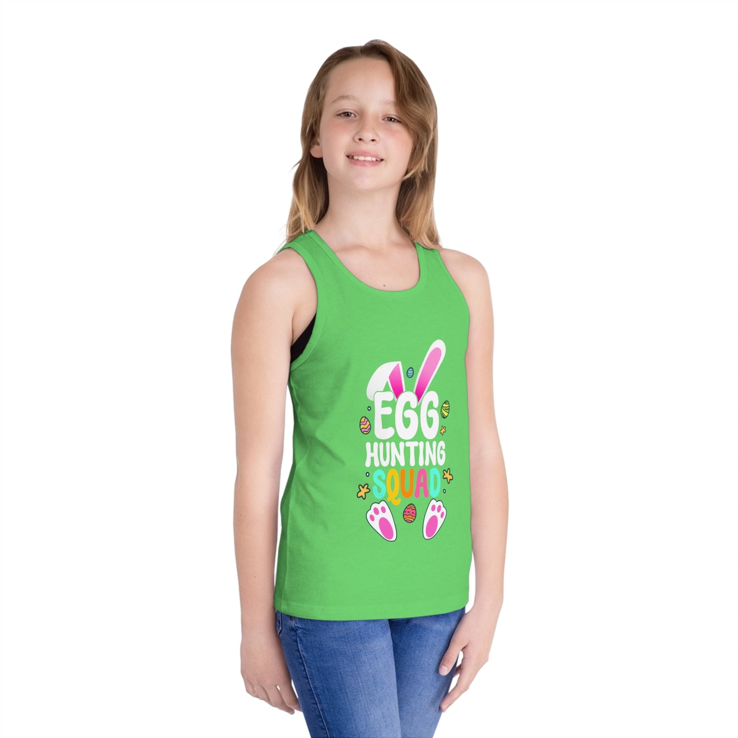 Matching Easter Shirt – Kids Egg Hunting Squad Tank Top