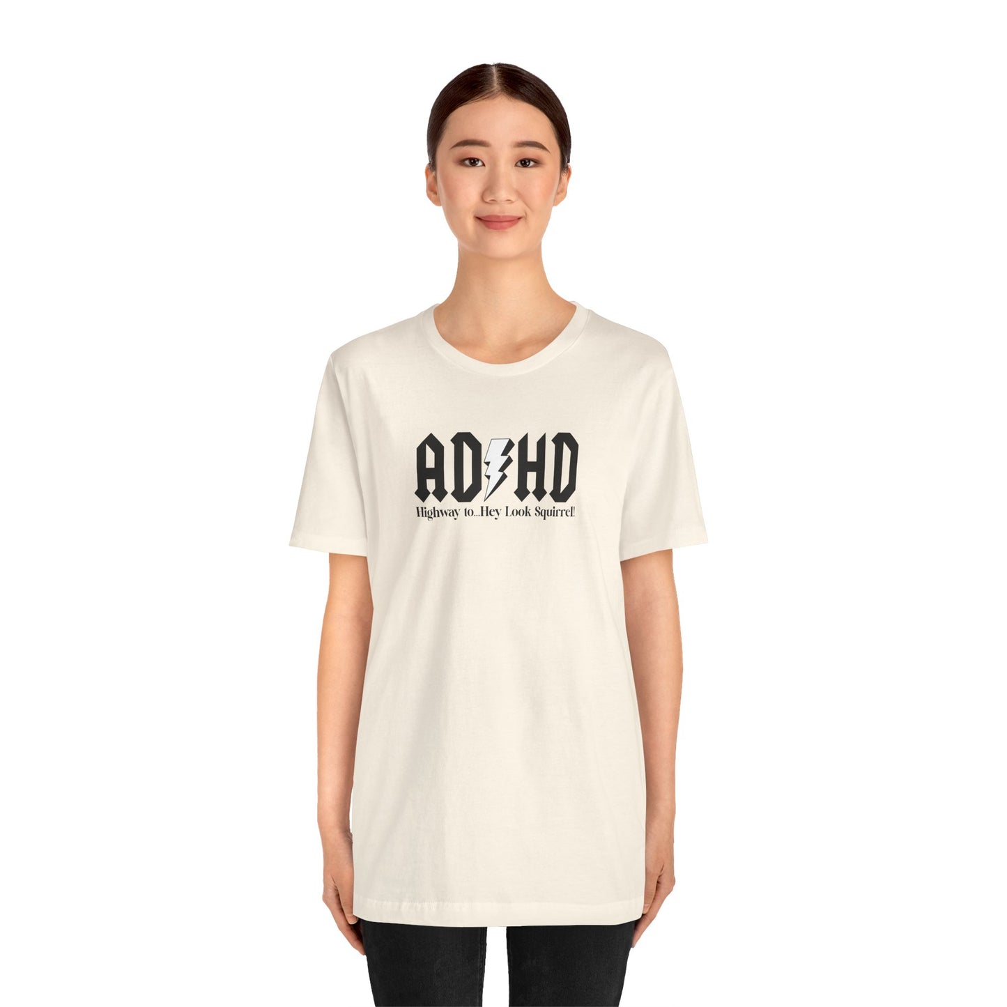T-Shirt Highway to ADHD Funny T-Shirt – Gothic Pop Culture Graphic Tee