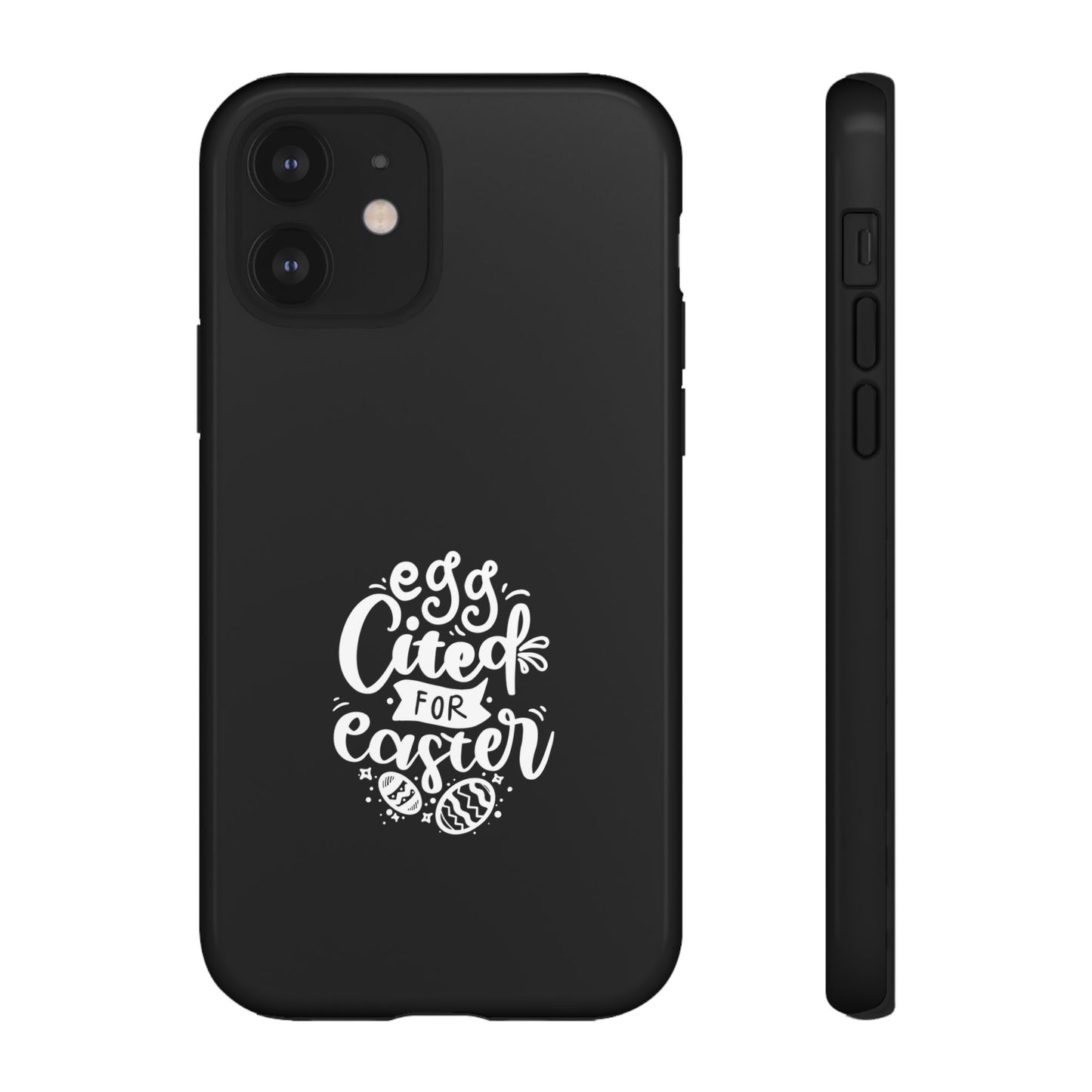 iPhone 12 Glossy Egg-cited for Easter Phone Case | Fun & Trendy Spring Cover