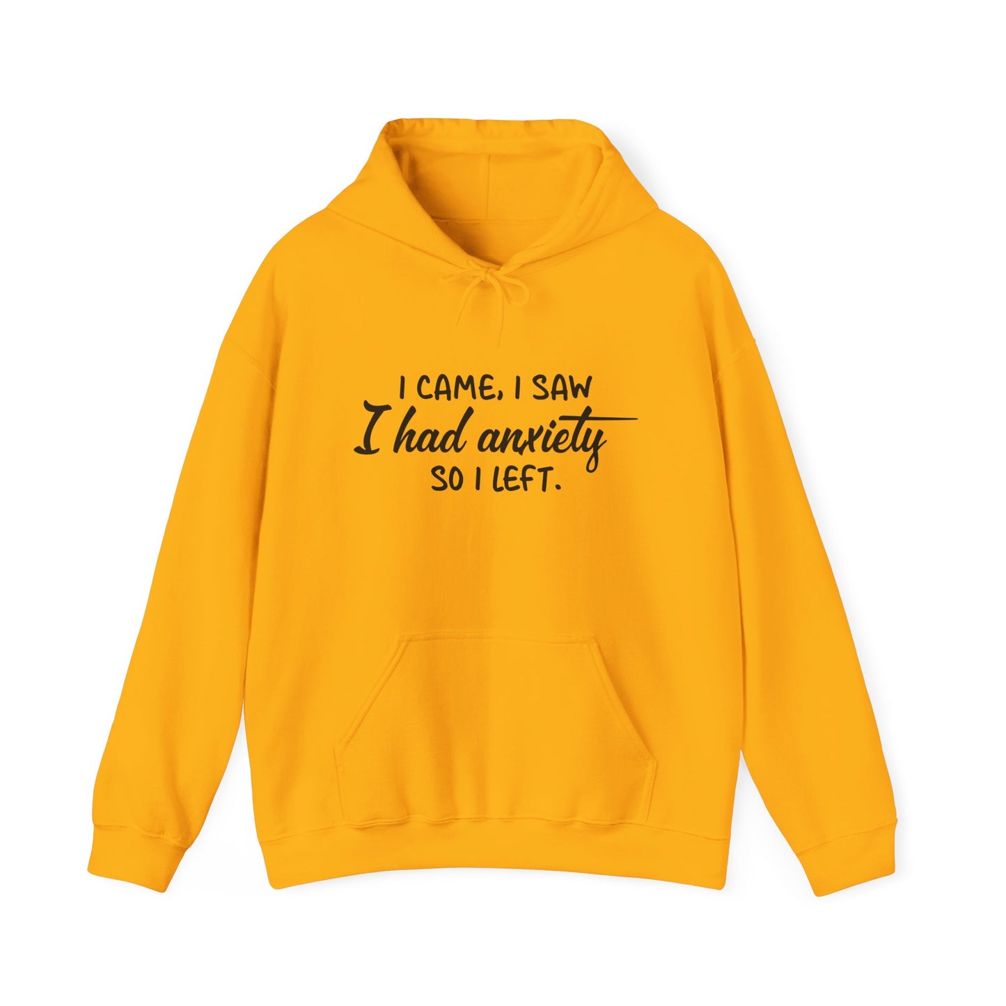 Hoodie I Came, I Saw, I Had Anxiety – Funny Social Anxiety Hoodie