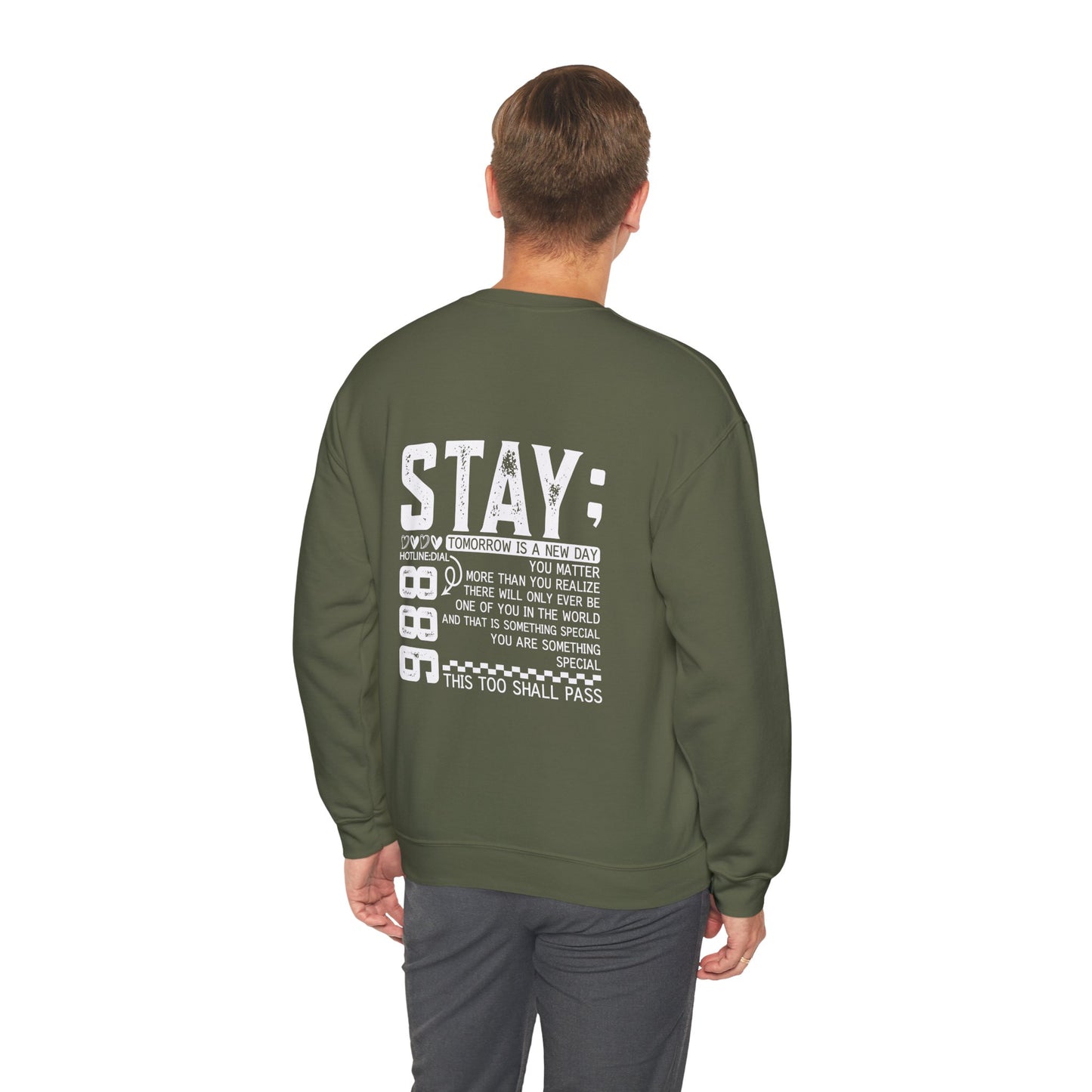 Stay, You Matter – Mental Health Sweatshirts for Men & Women