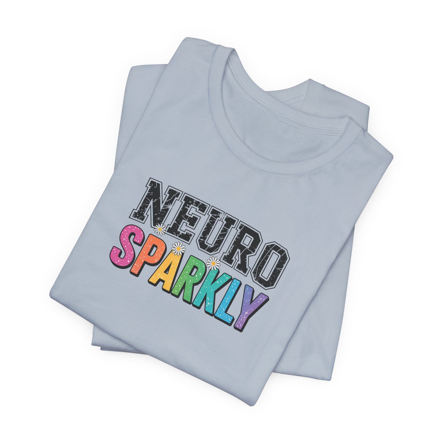 T-Shirt NEURO SPARKLY – Colorful ADHD T Shirt for Women & Young Adults