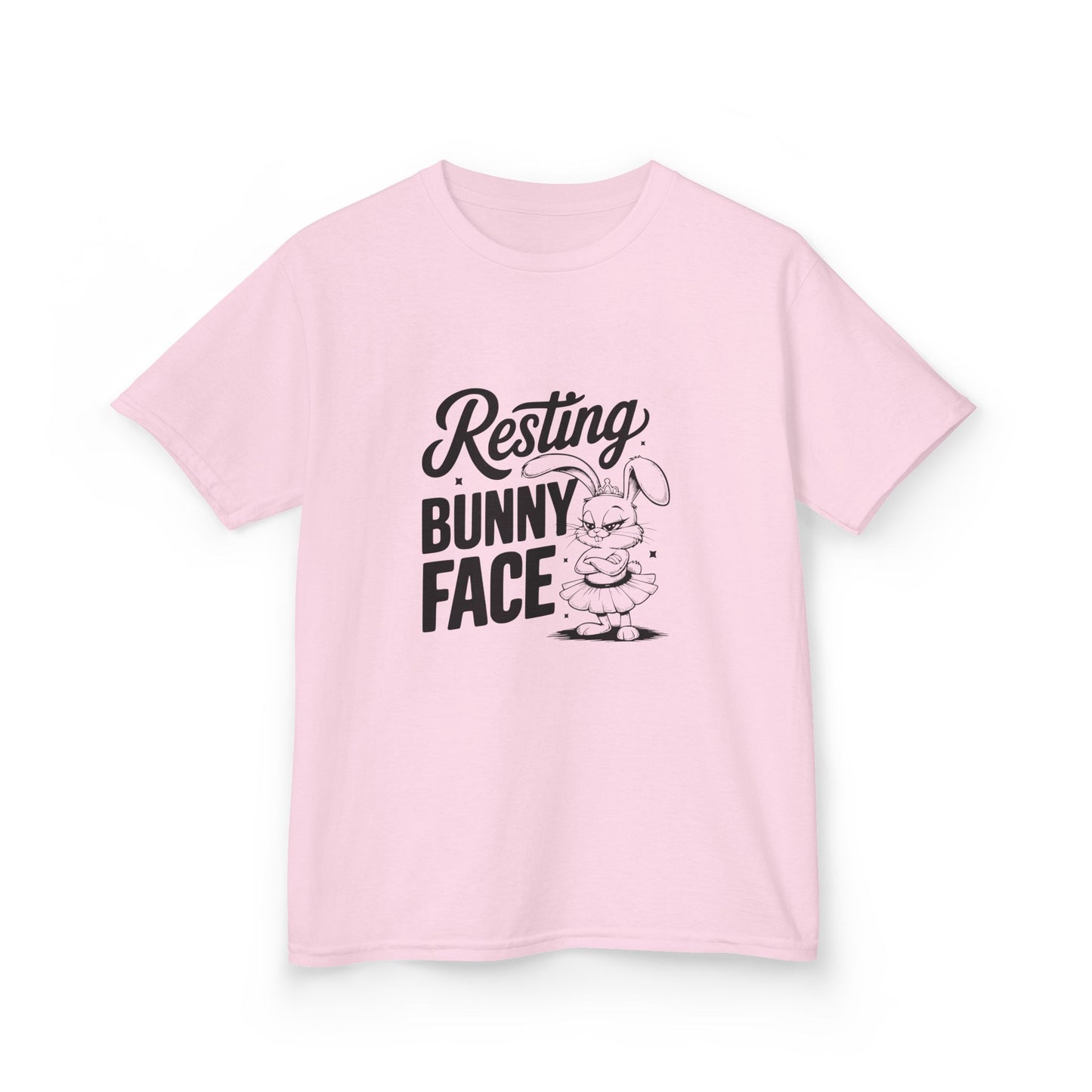Resting Bunny Face Kids Easter Shirt | Funny Easter Tee for Kids