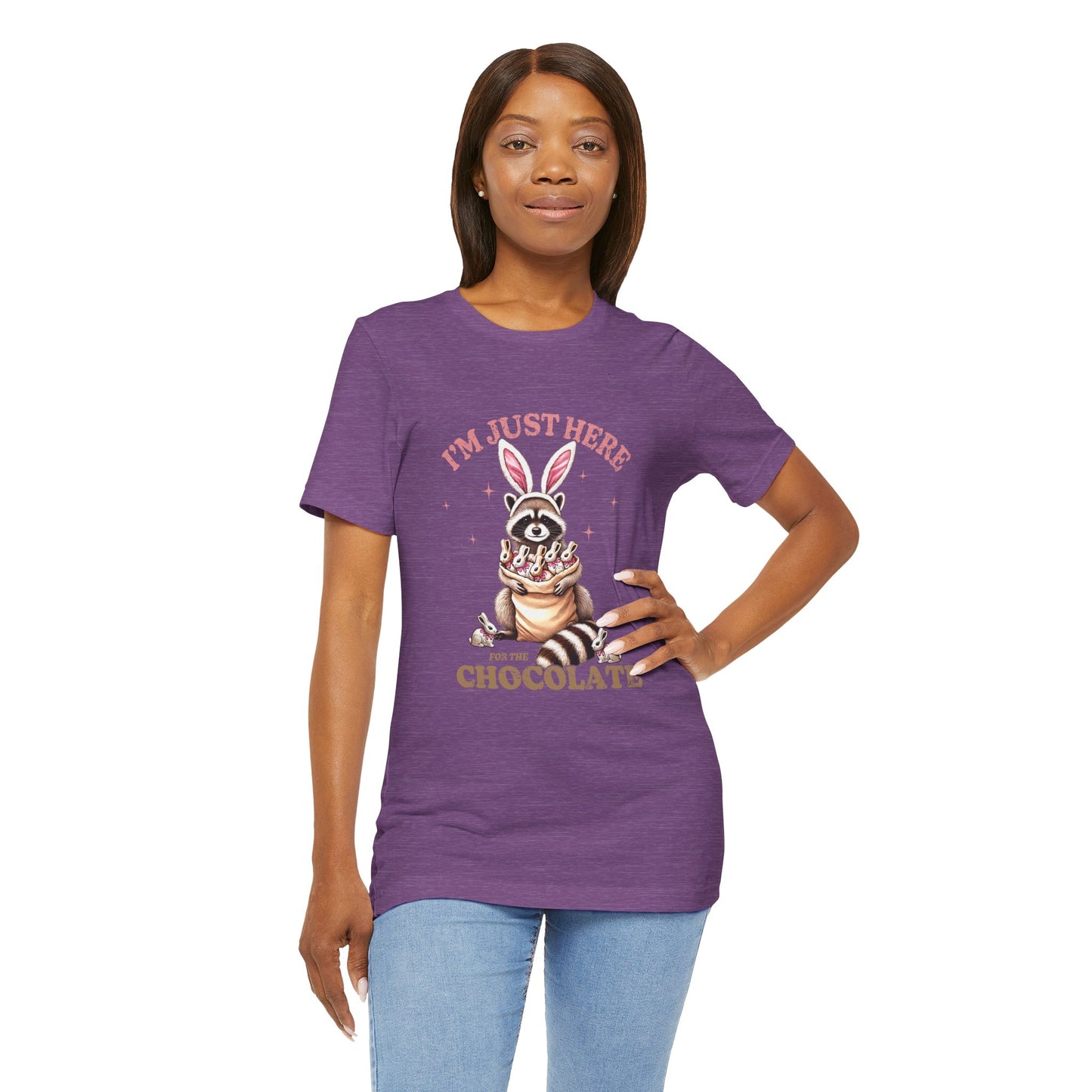 Funny Easter Shirt – I'm Just Here for the Chocolate Tee