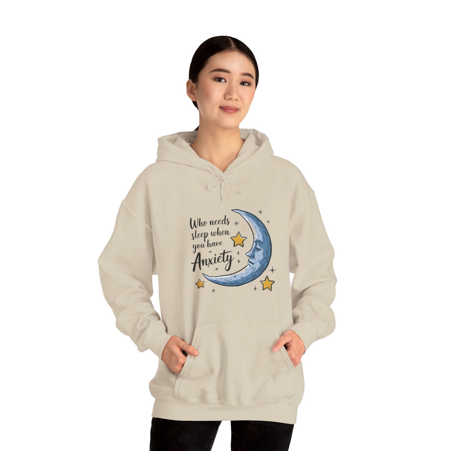 Hoodie Who Needs Sleep When You Have Anxiety Funny Women's Hoodie