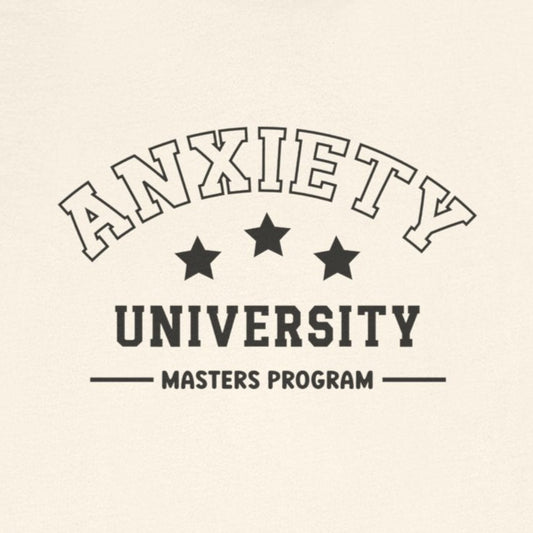 T-Shirt Anxiety University Masters Program – Satirical Anxiety T-Shirt