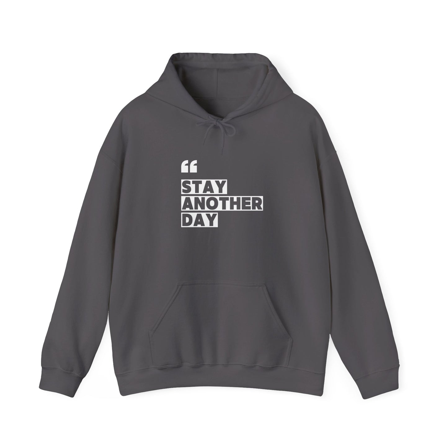 Stay Another Day Charcoal Hoodie