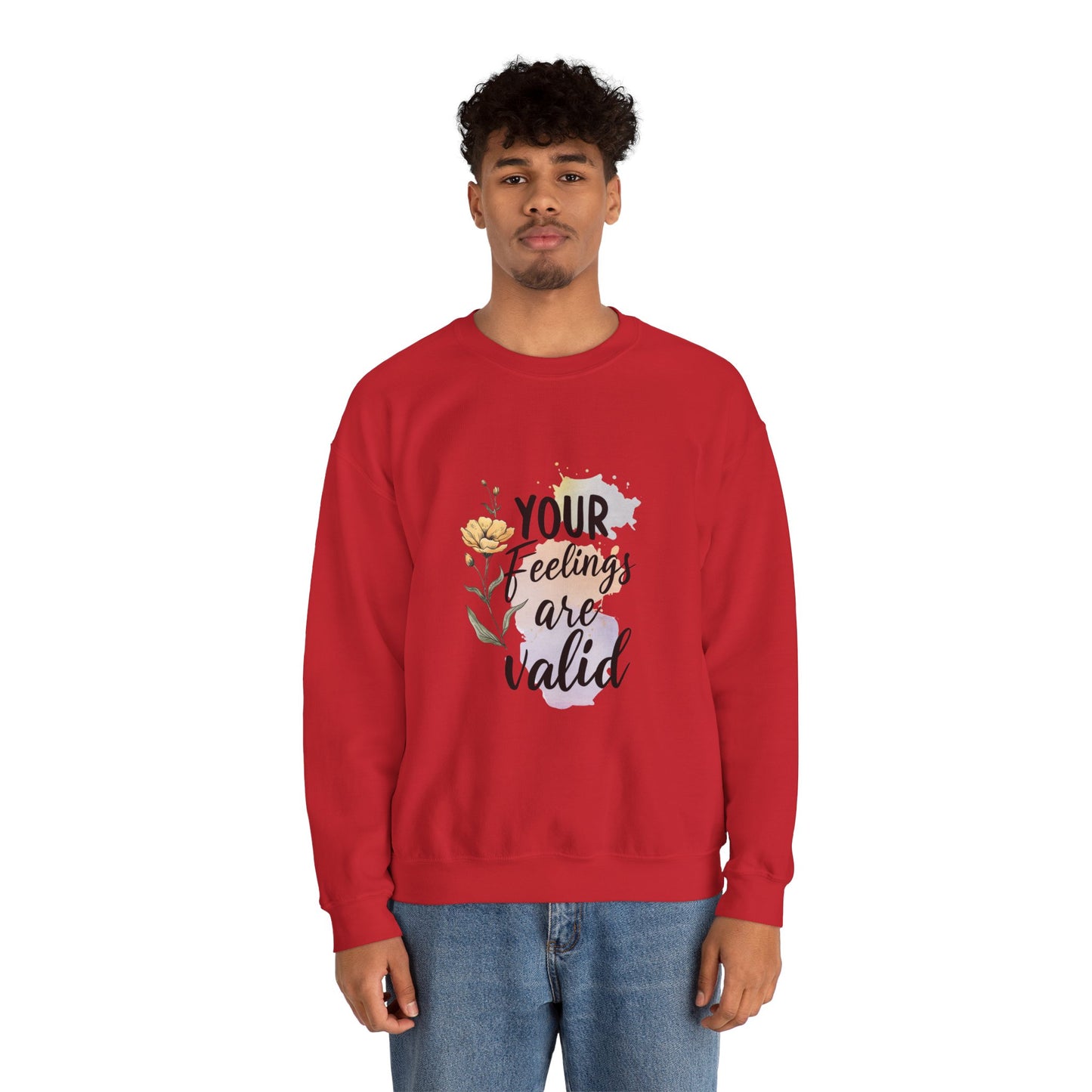 Your Feelings Are Valid – Mental Health Sweatshirt for Women