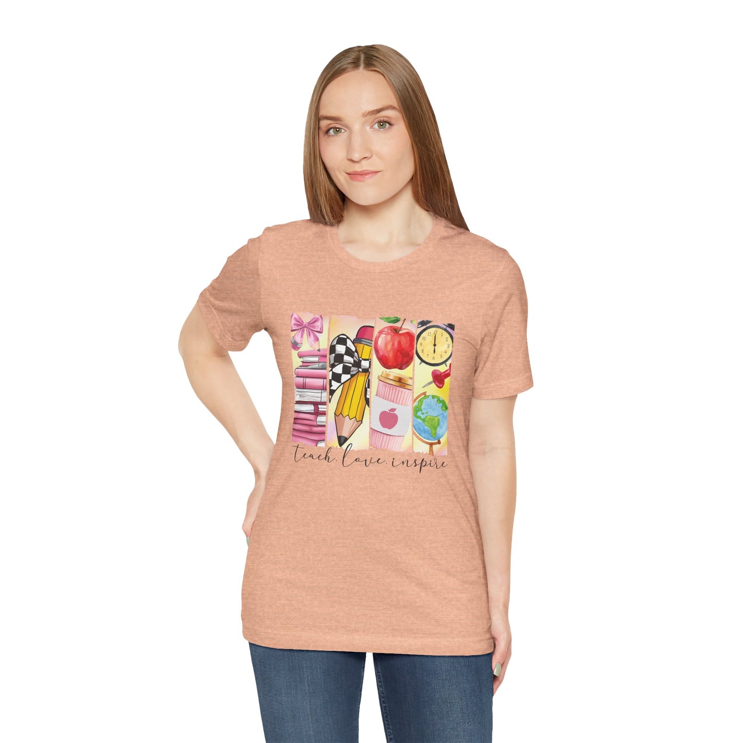 Teach Love Inspire – Teacher Shirt with Meaningful Message