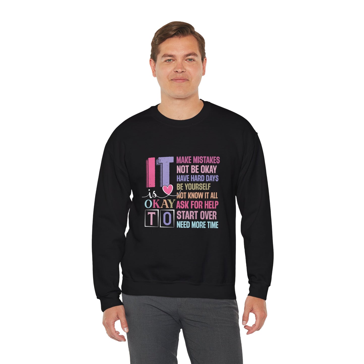 It’s Okay to Make Mistakes – Mental Health Sweatshirt for Women