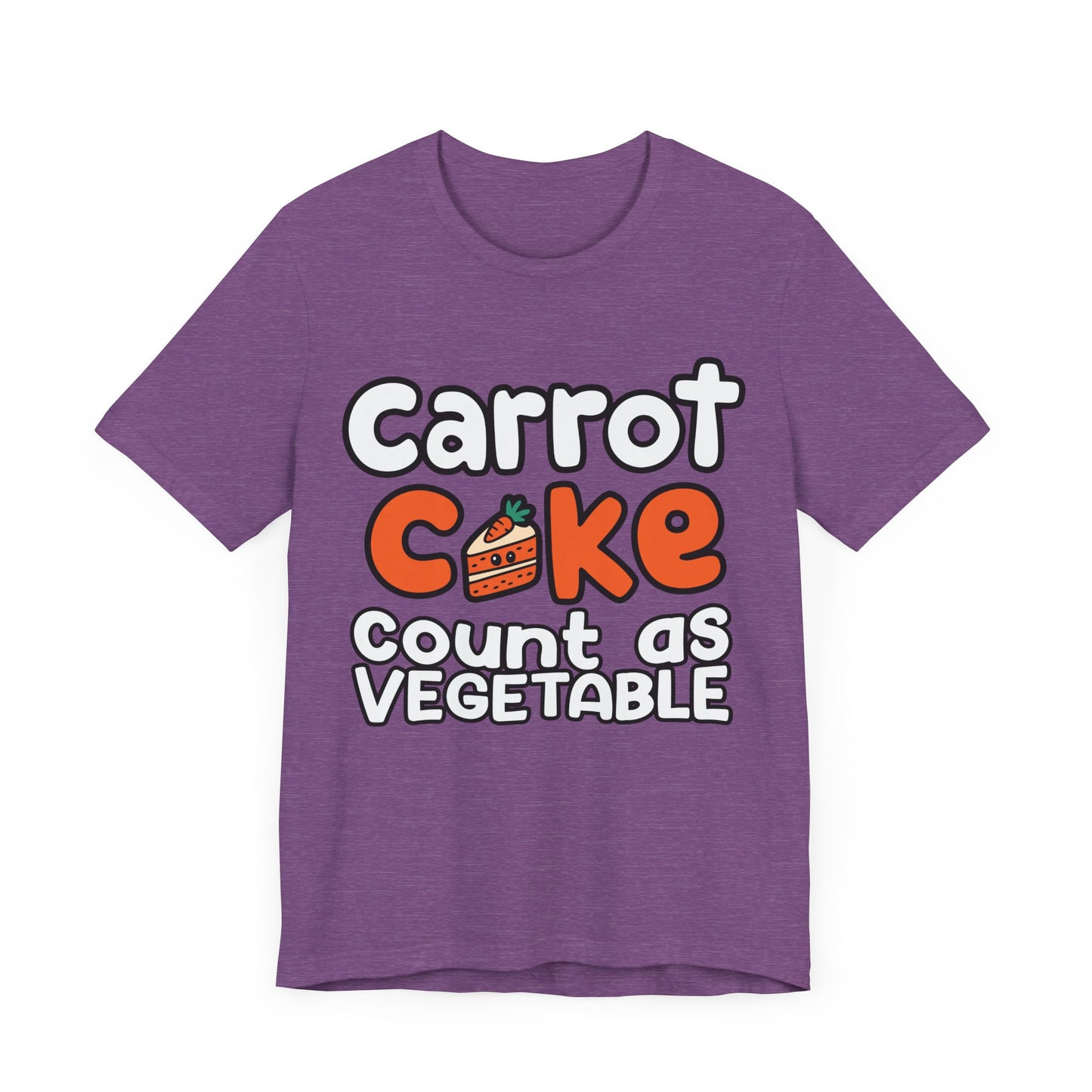 T-Shirt Easter Shirt – Carrot Cake Counts as Vegetables Tee | Funny Food Humor