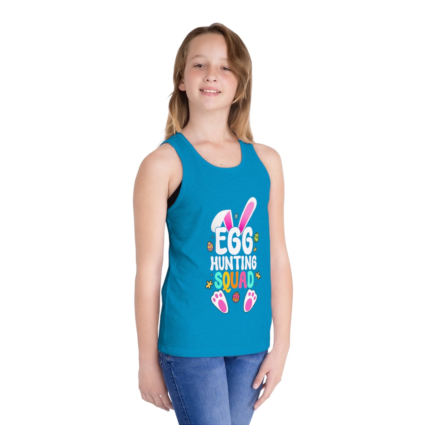 Matching Easter Shirt – Kids Egg Hunting Squad Tank Top