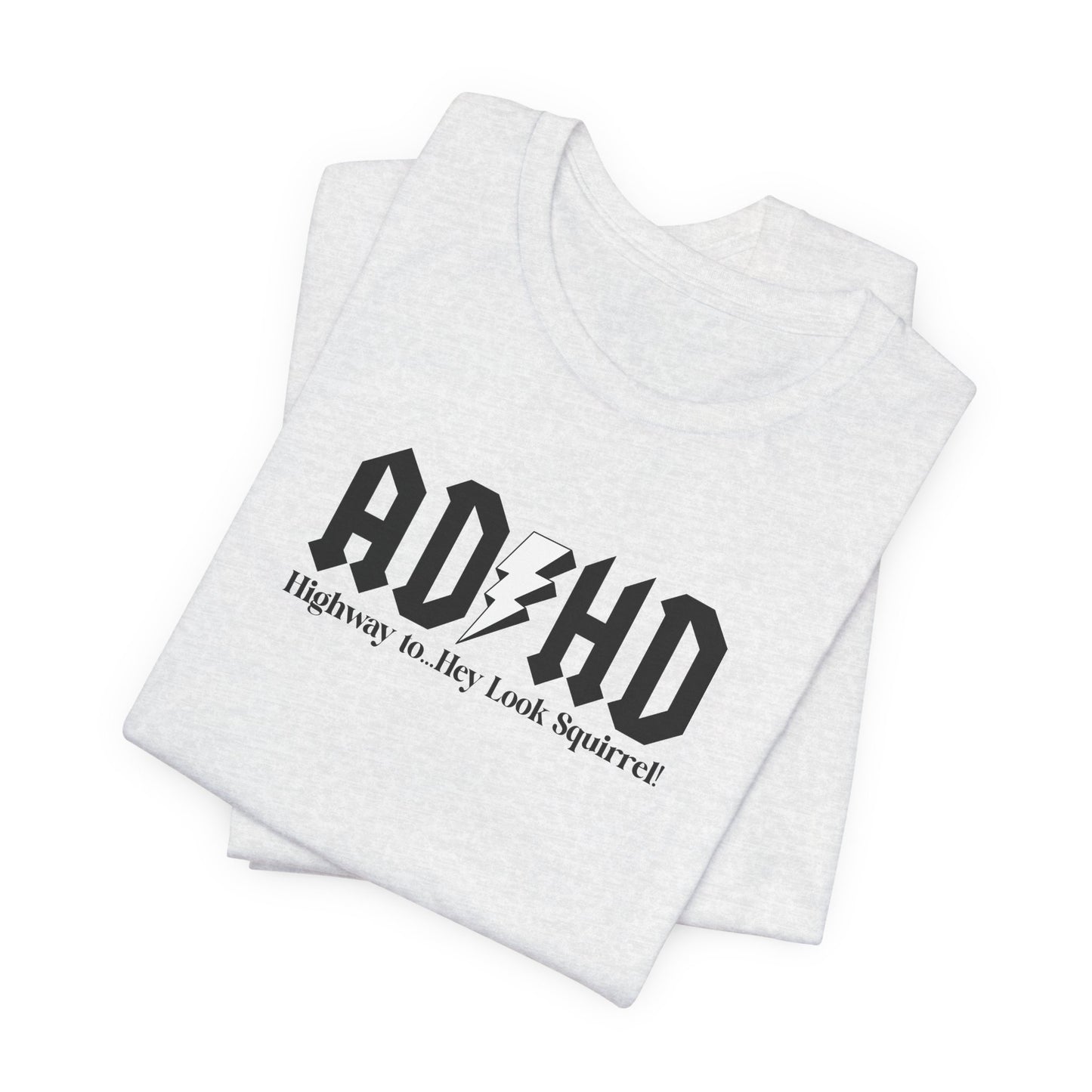 T-Shirt Highway to ADHD Funny T-Shirt – Gothic Pop Culture Graphic Tee