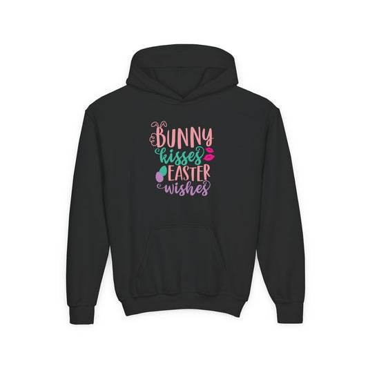 Kids clothes Bunny Kisses & Easter Wishes Kids Hoodie | Cute Easter Hoodie