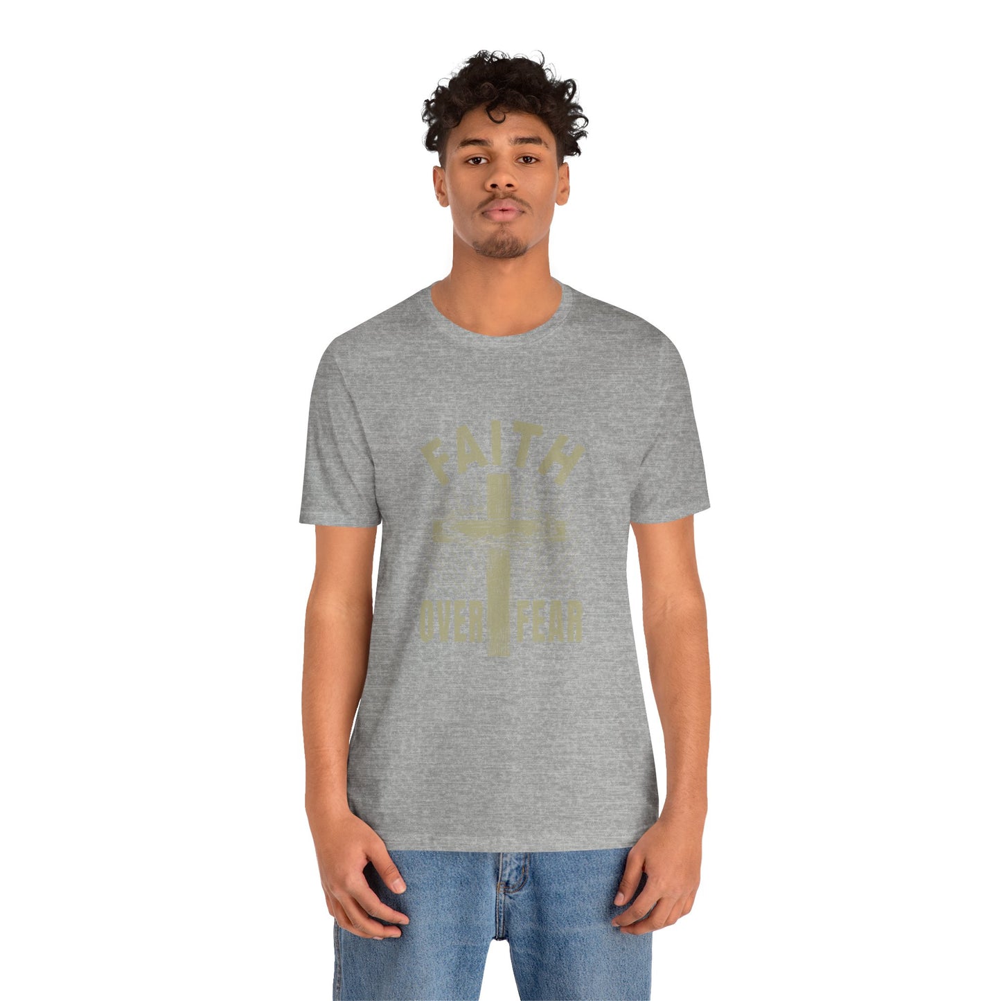 Empowering Message Tee – Faith Over Fear Shirt for Men & Women