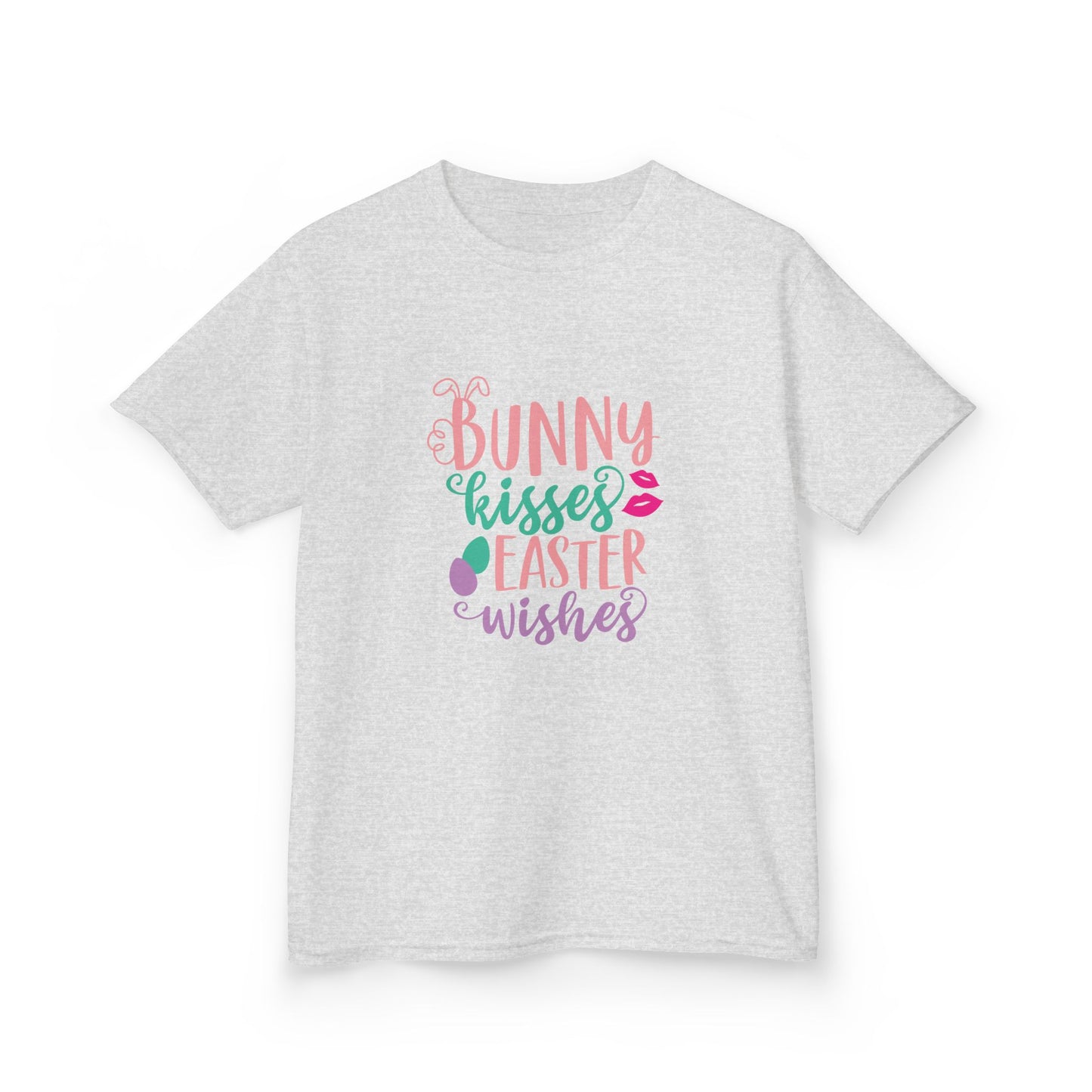 Bunny Kisses & Easter Wishes Kids Easter Shirt | Cute Easter Tee