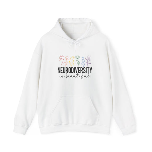 Hoodie NEURODIVERSITY is Beautiful Hoodie – Floral Autism Awareness Hoodie