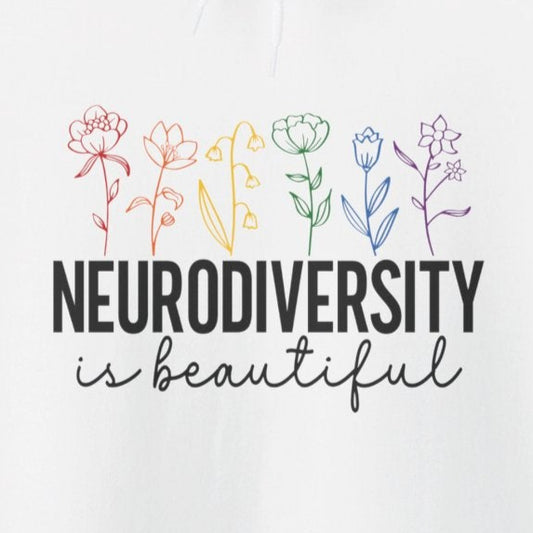 Hoodie NEURODIVERSITY is Beautiful Hoodie – Floral Autism Awareness Hoodie