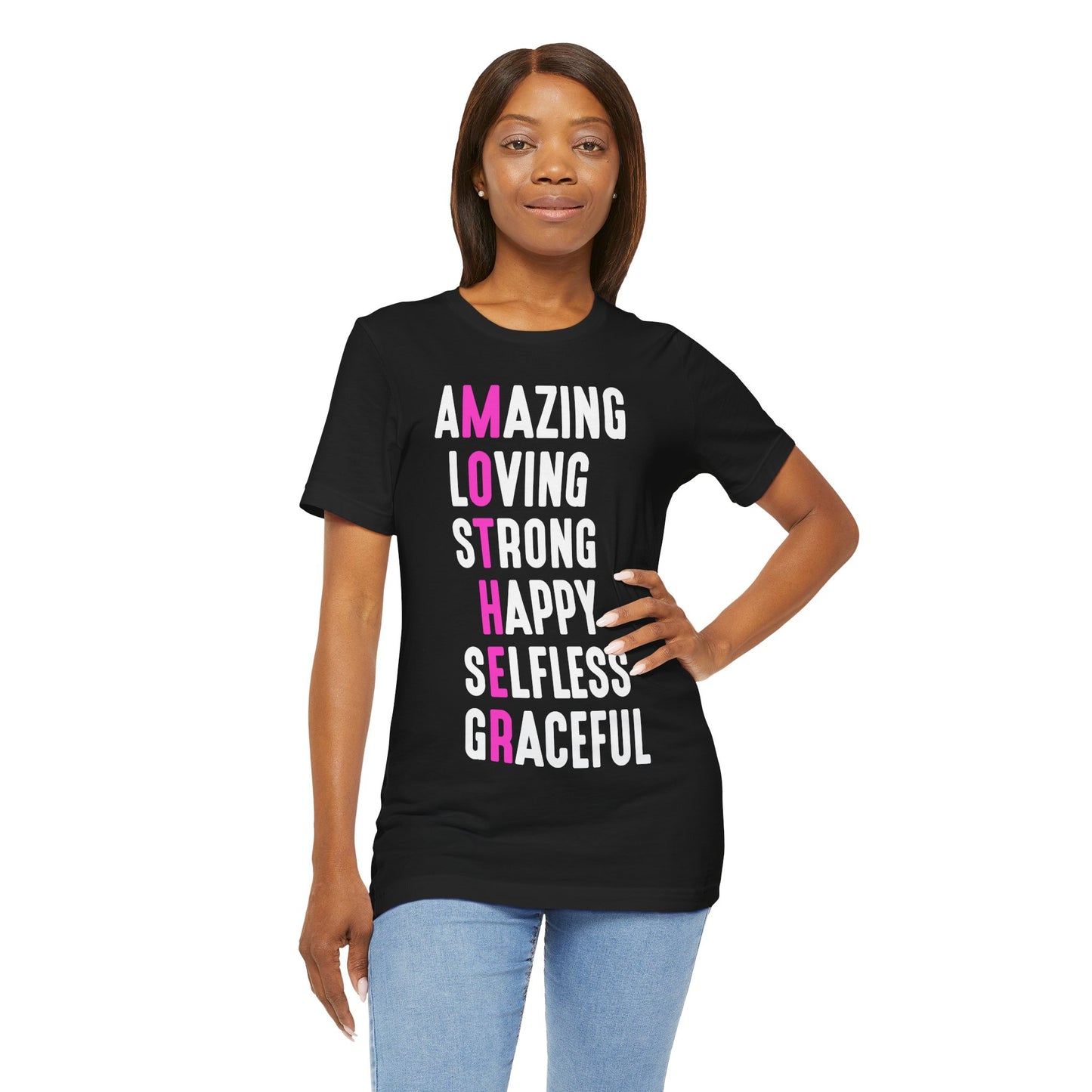 T-Shirt Empowering Mom Shirt – Amazing, Strong, Graceful & Loving