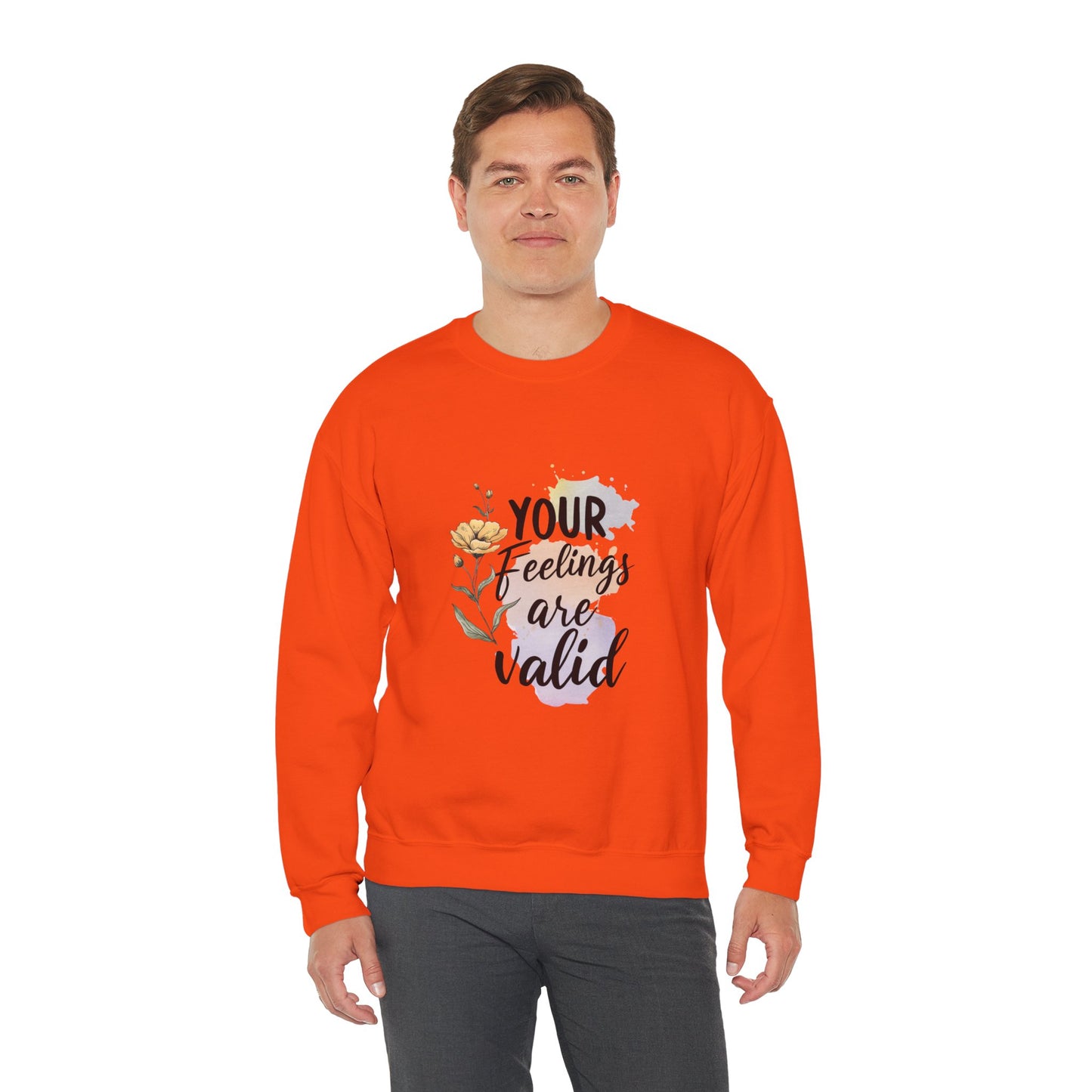 Your Feelings Are Valid – Mental Health Sweatshirt for Women