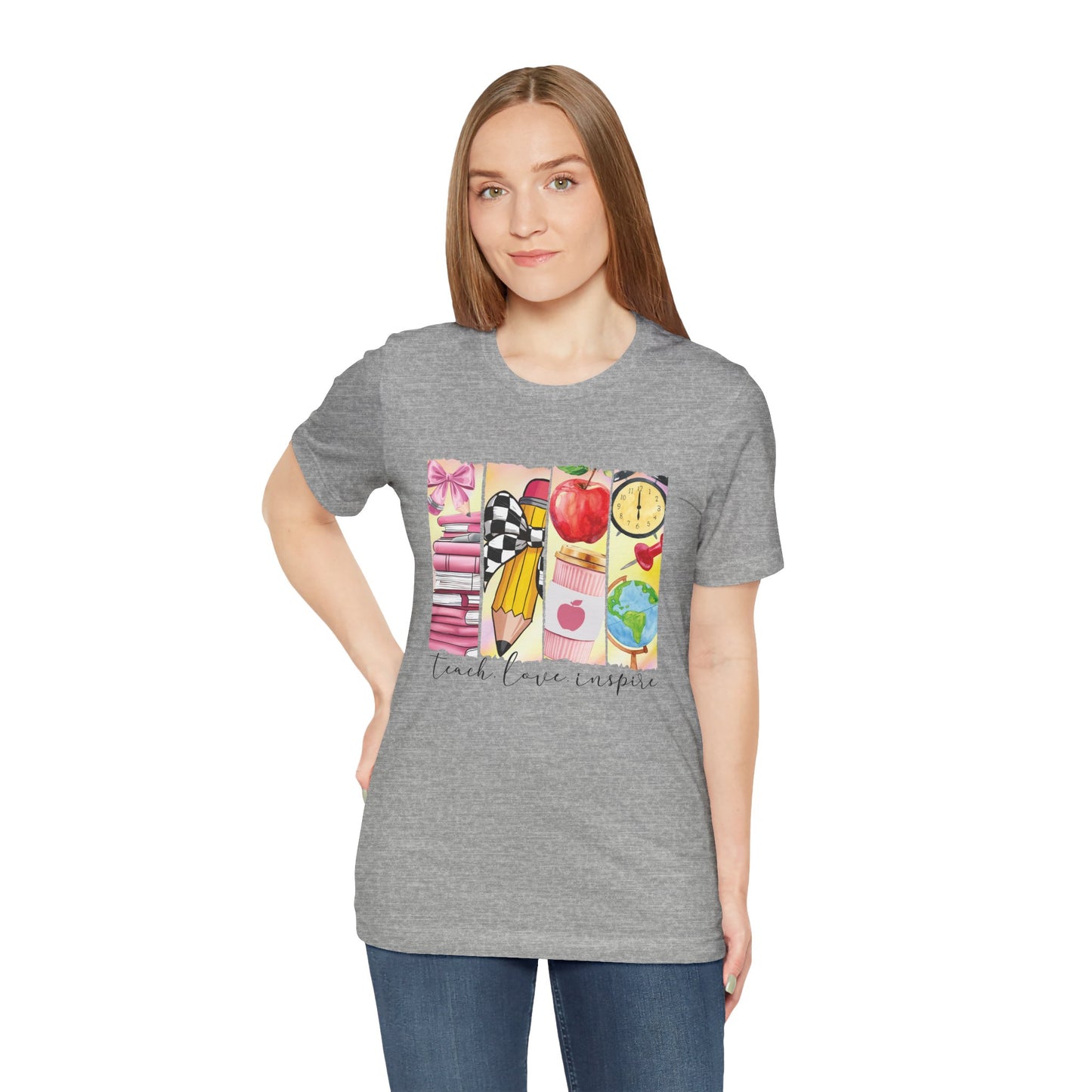 Teach Love Inspire – Teacher Shirt with Meaningful Message