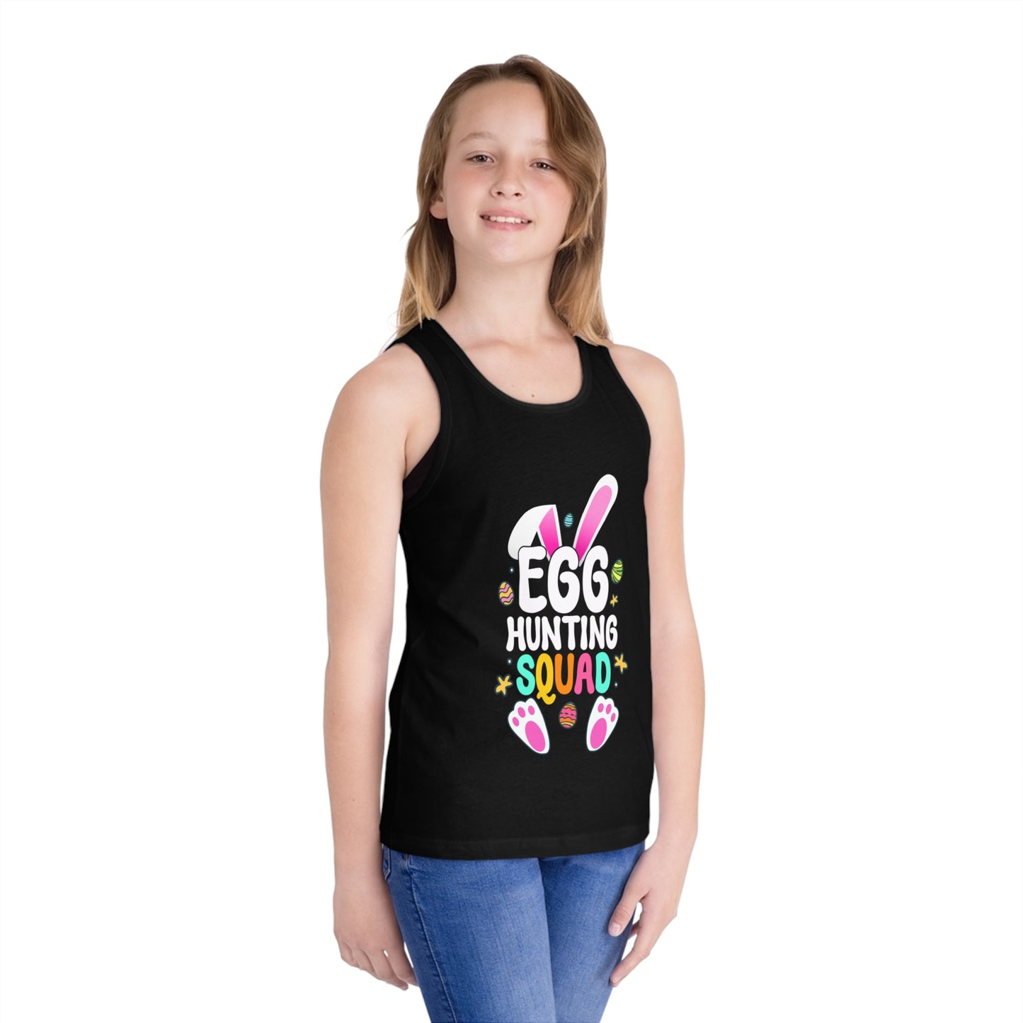 Matching Easter Shirt – Kids Egg Hunting Squad Tank Top