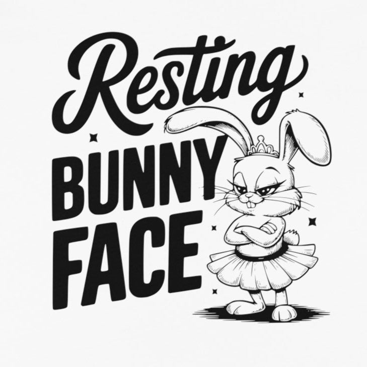 Kids clothes Funny Easter Shirt for Kids – Resting Bunny Face Tank Top