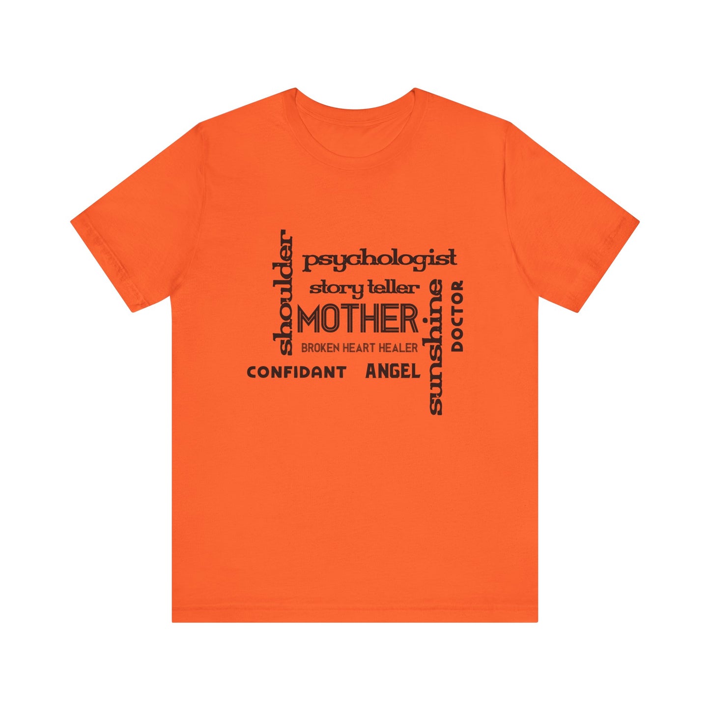 Orange Inspirational Mother’s Day Shirt – Deep Words of Gratitude