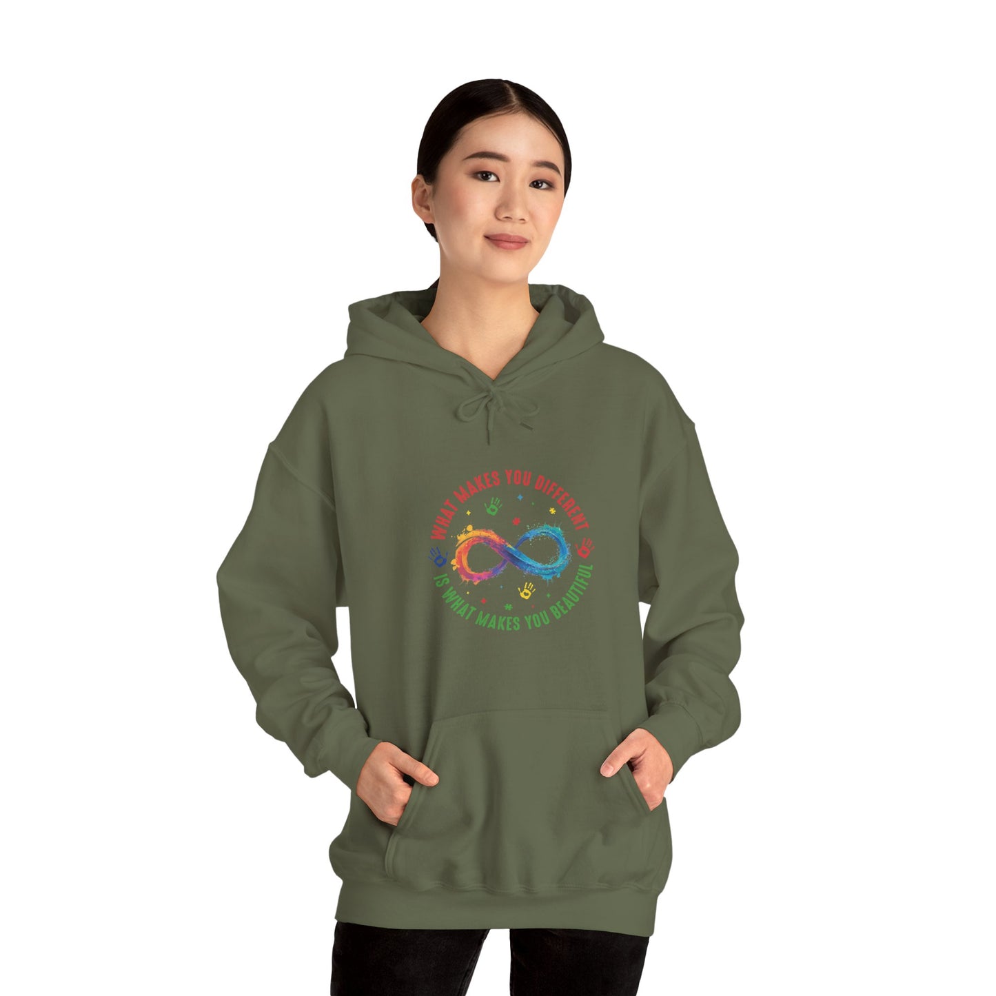WHAT MAKES YOU DIFFERENT Hoodie – Colorful Neurodiversity Sweatshirt