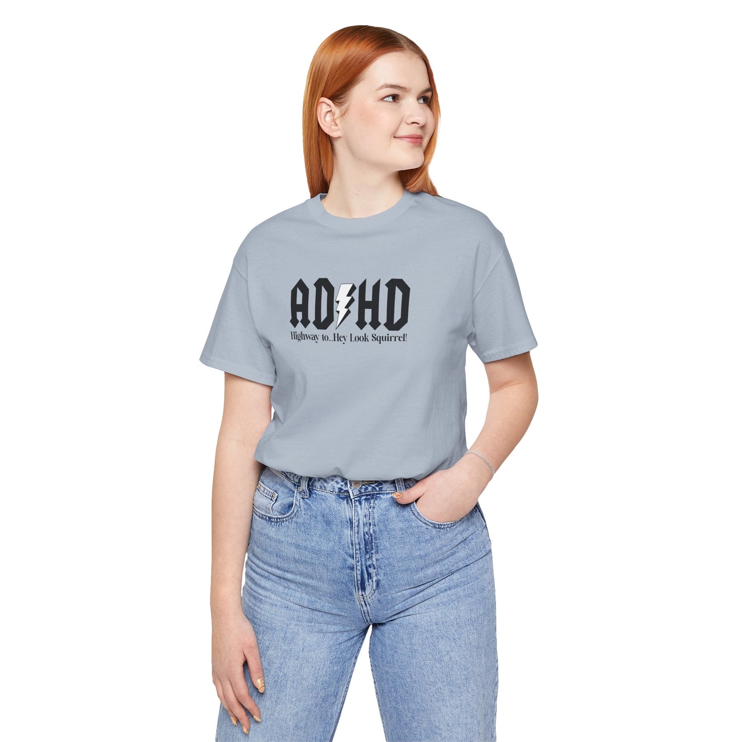 T-Shirt Highway to ADHD Funny T-Shirt – Gothic Pop Culture Graphic Tee