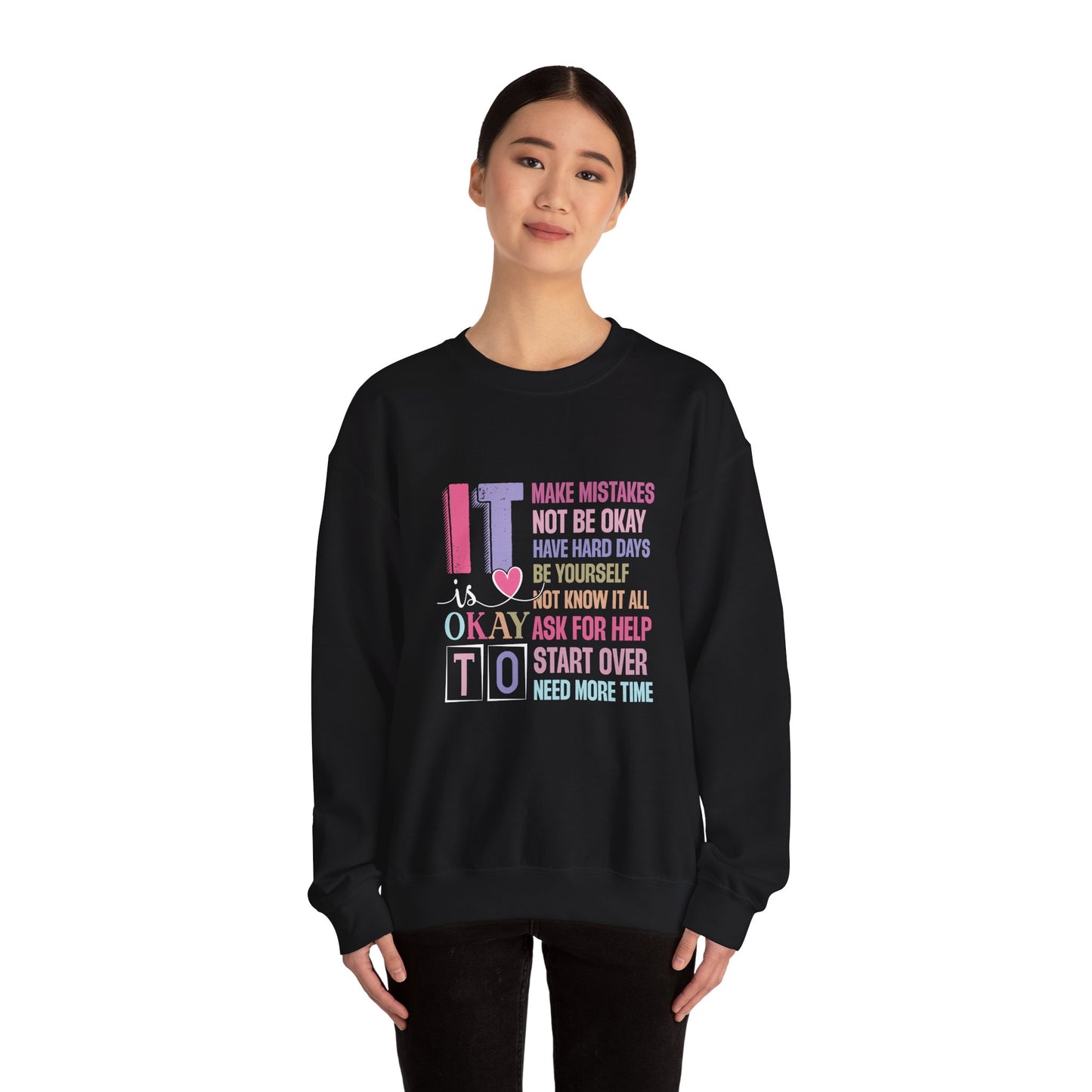It’s Okay to Make Mistakes – Mental Health Sweatshirt for Women