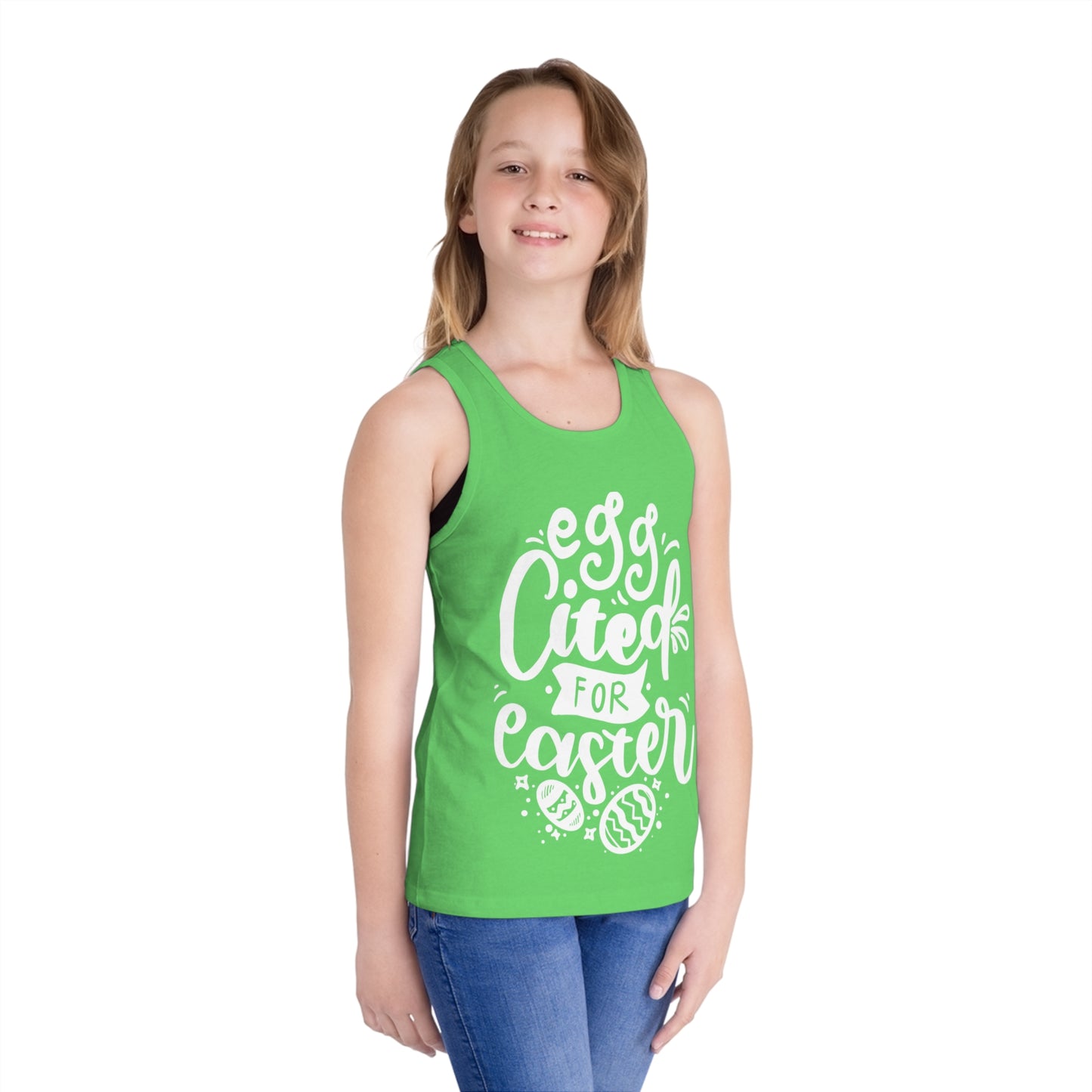 Kids clothes Kids Easter Tank Top – Egg-cited for Easter Design