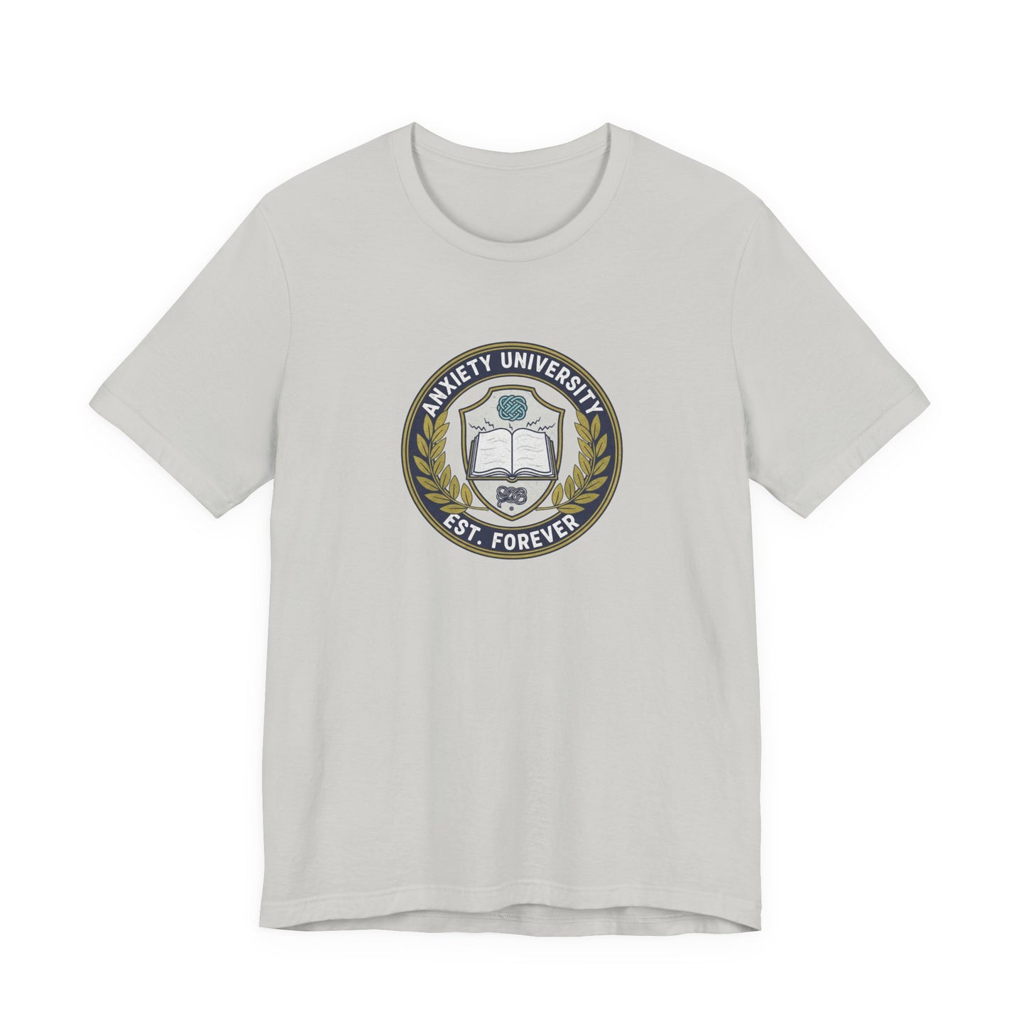 T-Shirt ANXIETY UNIVERSITY Shirt – Funny Collegiate Graphic Tee