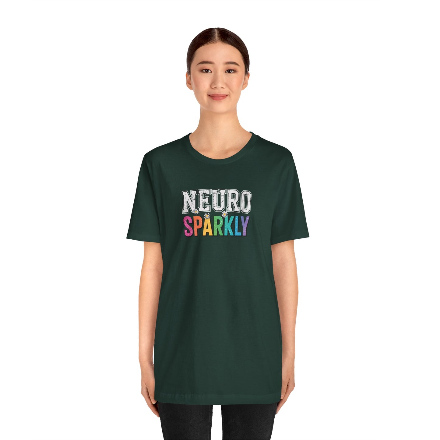 T-Shirt NEURO SPARKLY – Colorful ADHD T Shirt for Women & Young Adults