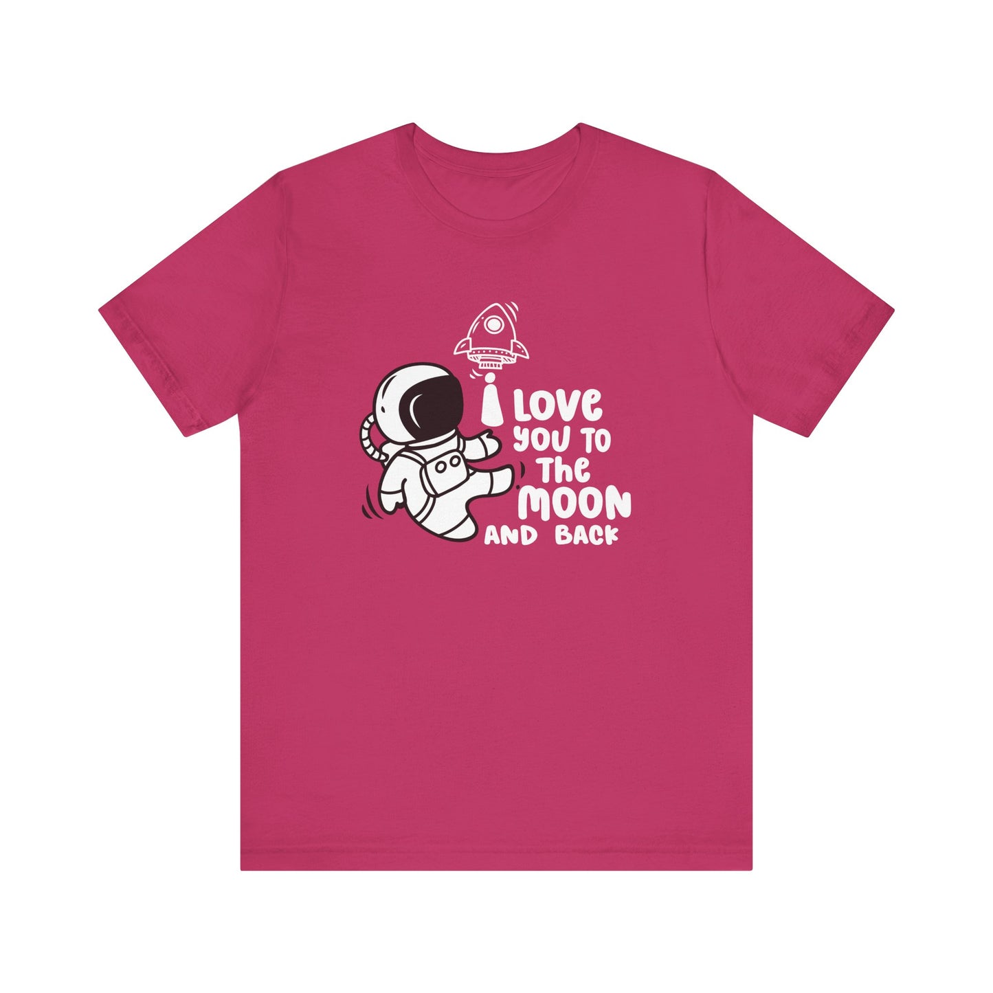 T-Shirt Romantic Message Tee – I Love You to the Moon and Back Shirt