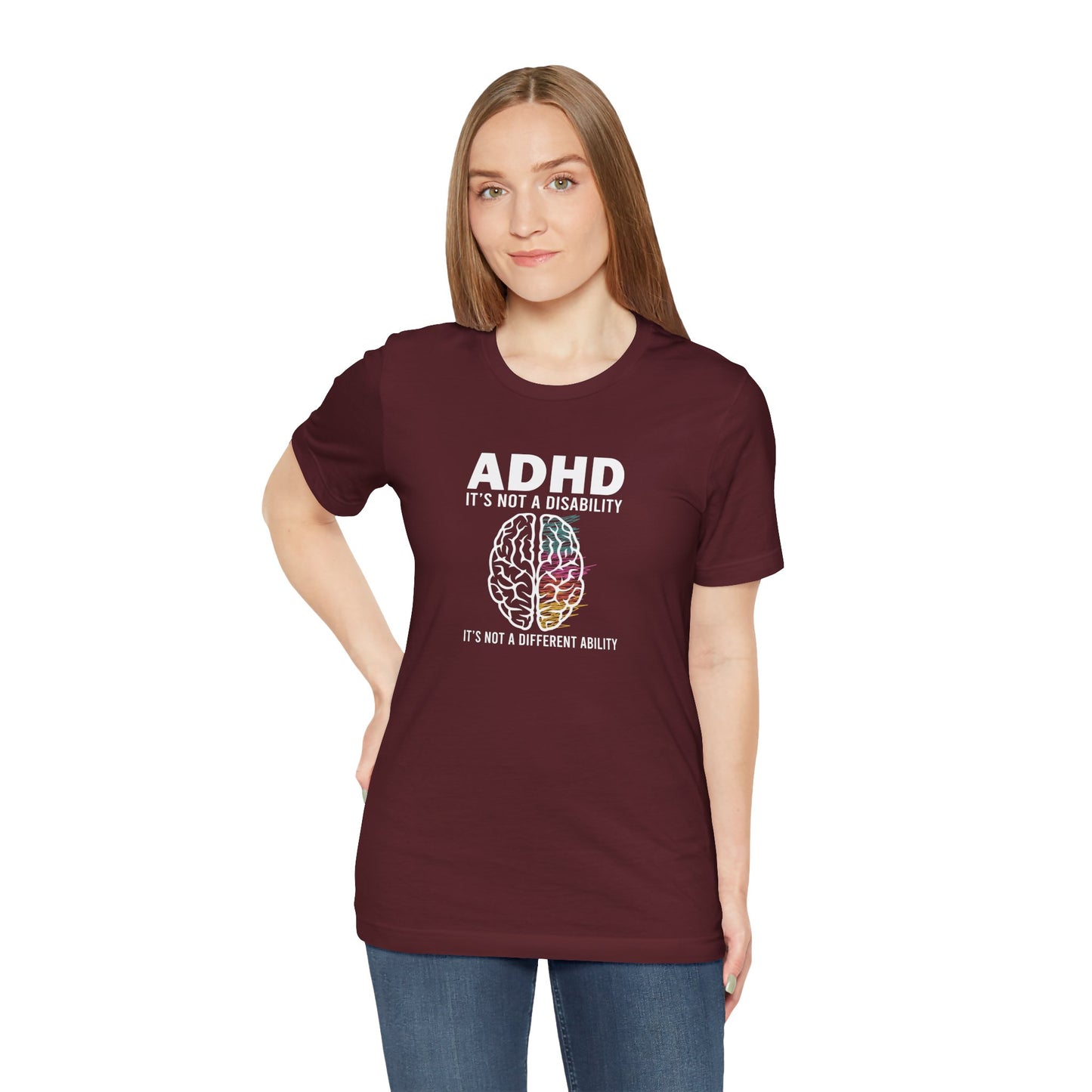 T-Shirt ADHD IT'S NOT A DISABILITY – Conceptual ADHD T-Shirt for Adults