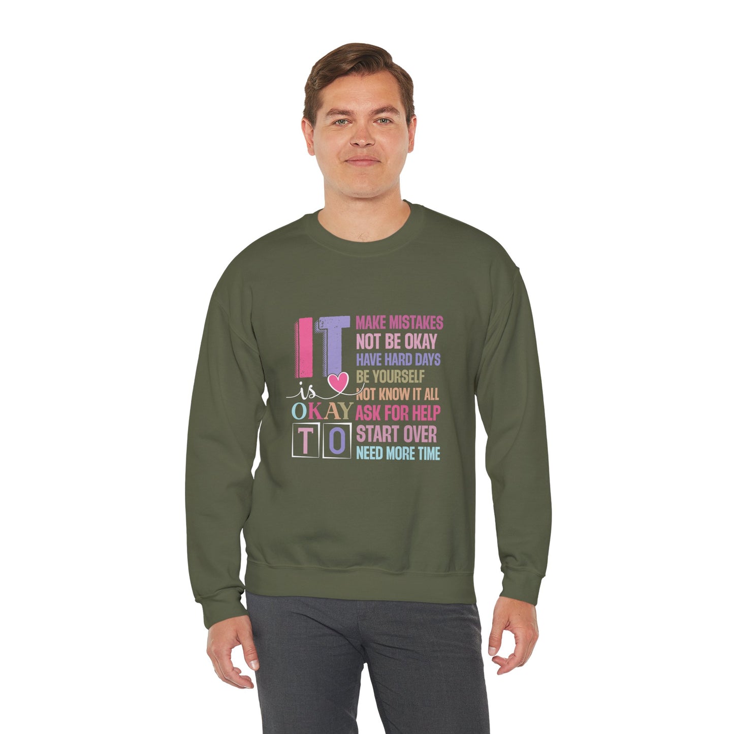 It’s Okay to Make Mistakes – Mental Health Sweatshirt for Women