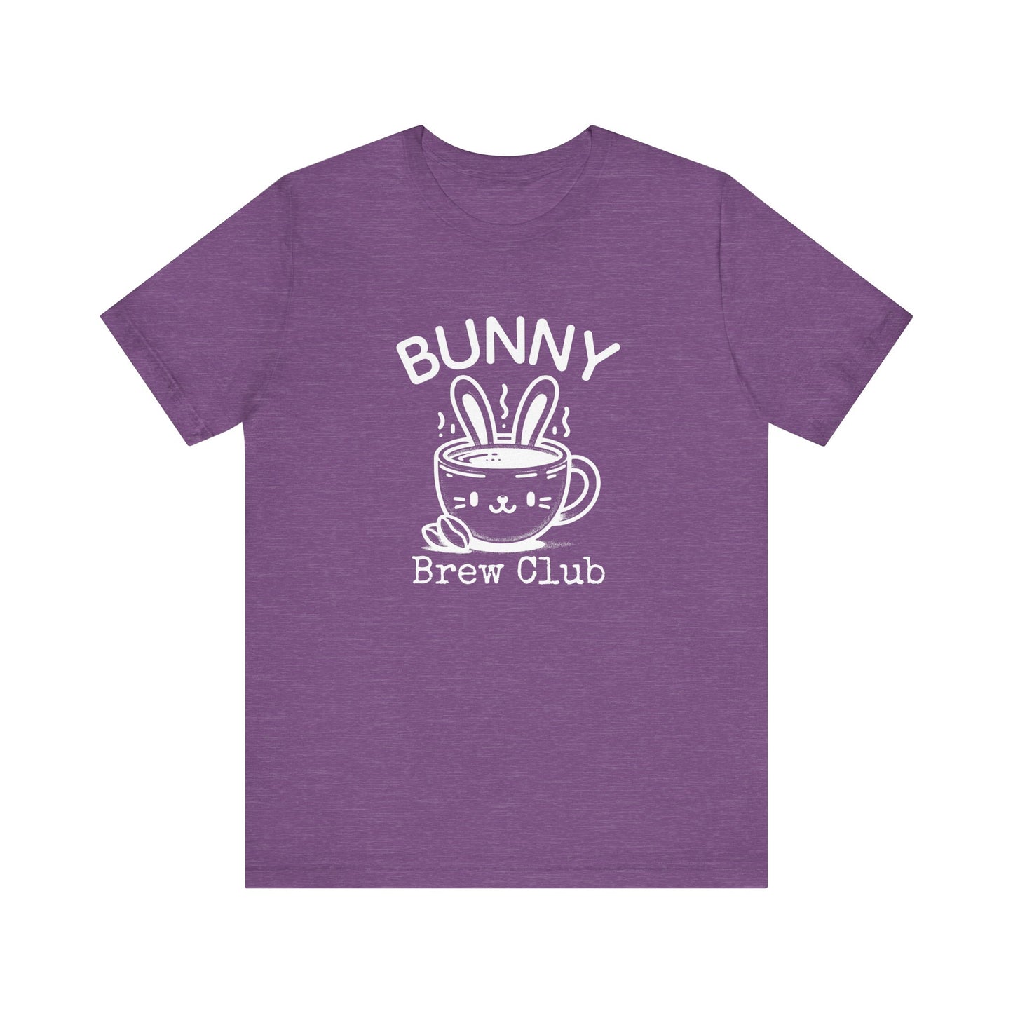 Heather Team Purple Coffee Easter Shirt – Bunny Brew Club Funny Easter Tee for Women