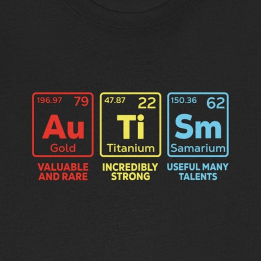 T-Shirt Au Ti Sm AUTISM | Autism Element Shirt Periodic Design