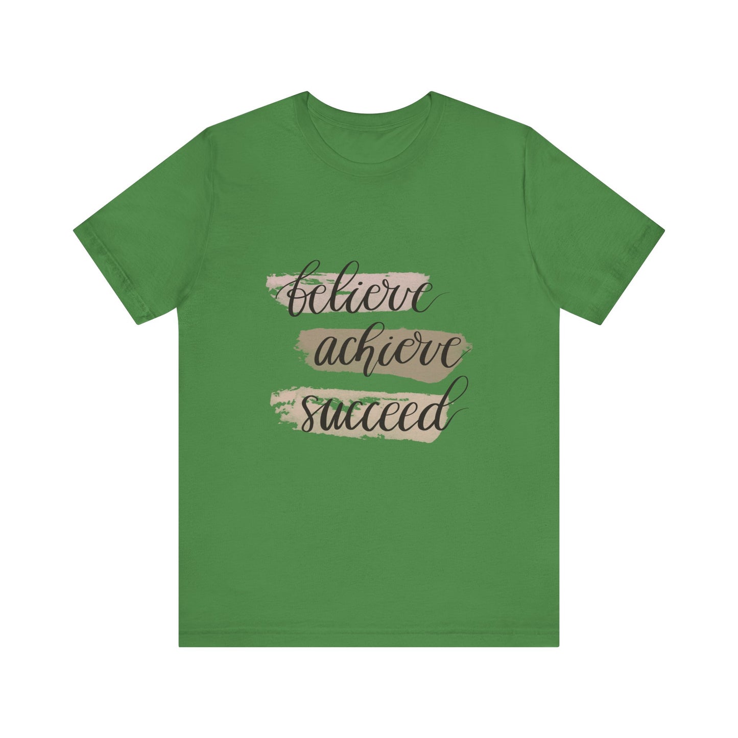 Leaf Inspirational T Shirts – Believe Achieve Succeed Tee for Women