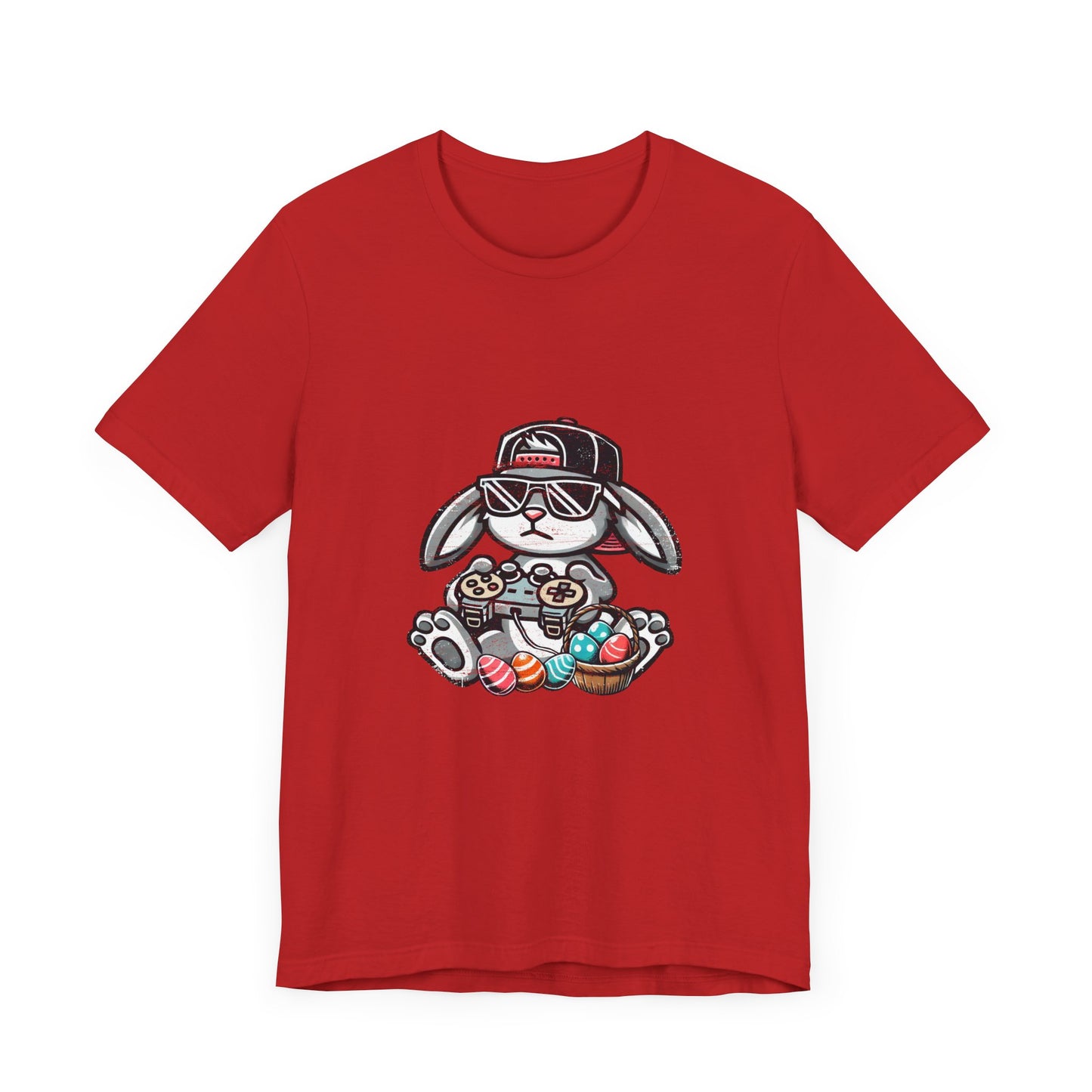 T-Shirt Funny Easter Shirt – Gamer Bunny Tee for Men