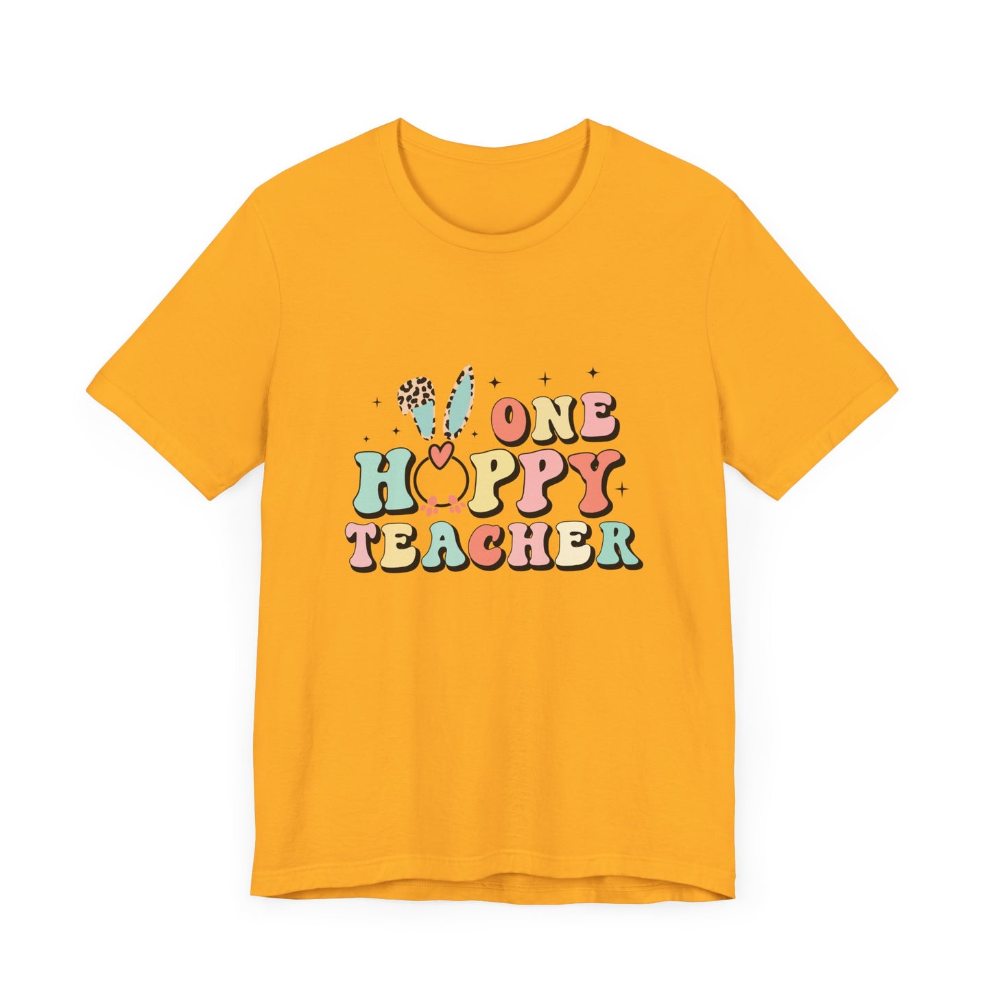 Teacher Easter Shirt – One Hoppy Teacher Bunny Tee