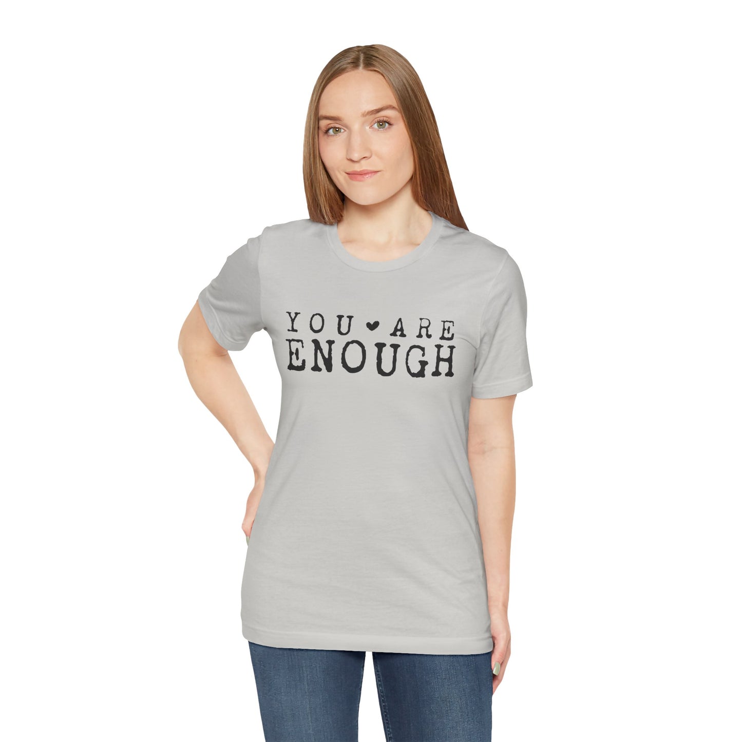 You Are Enough – Silver Suicide Awareness Shirts for Women