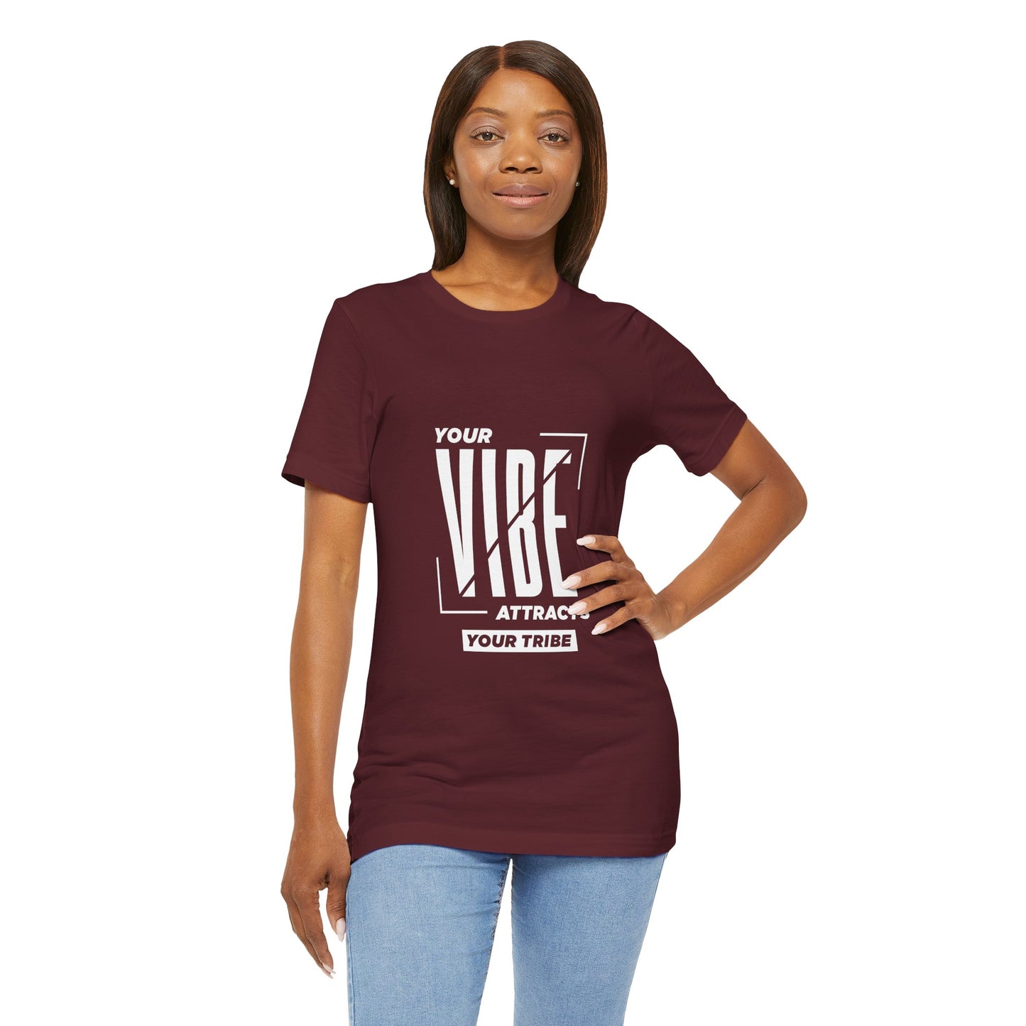T-Shirt Positive Energy T-Shirt – Your Vibe Attracts Your Tribe Tee