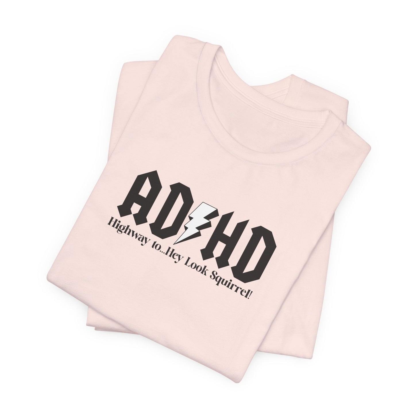 T-Shirt Highway to ADHD Funny T-Shirt – Gothic Pop Culture Graphic Tee