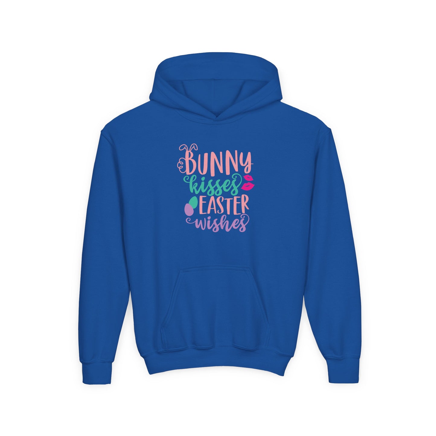 Royal Bunny Kisses & Easter Wishes Kids Hoodie | Cute Easter Hoodie