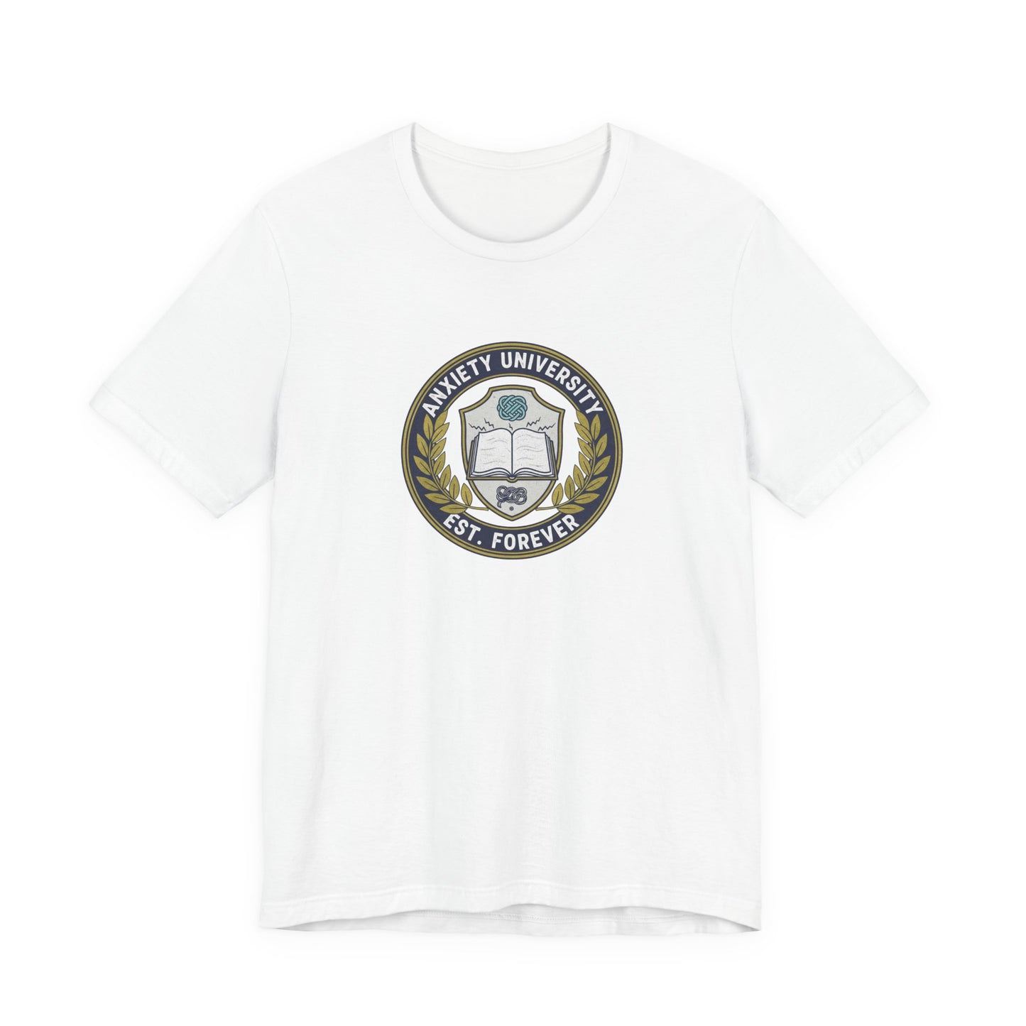 T-Shirt ANXIETY UNIVERSITY Shirt – Funny Collegiate Graphic Tee