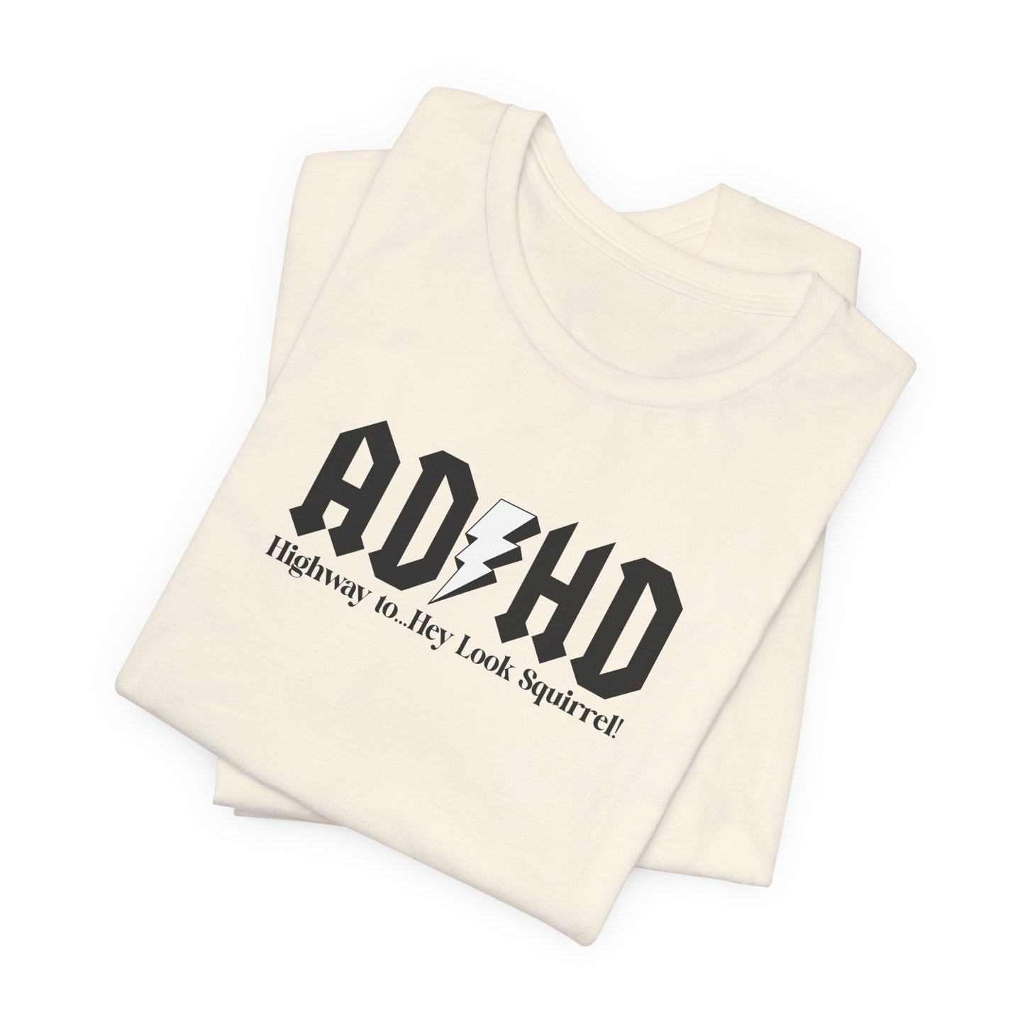 T-Shirt Highway to ADHD Funny T-Shirt – Gothic Pop Culture Graphic Tee