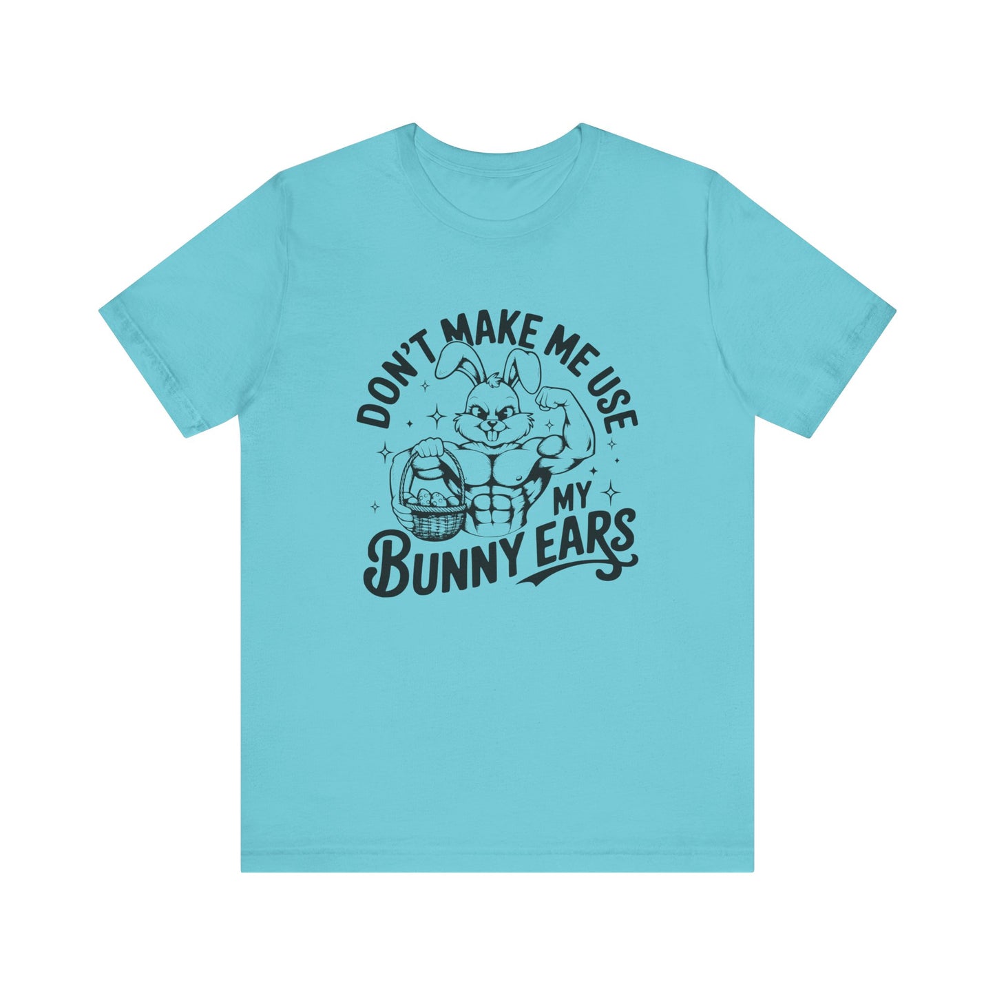 Turquoise Easter Fitness Shirt – Bunny Gains No Days Off Unisex Tee