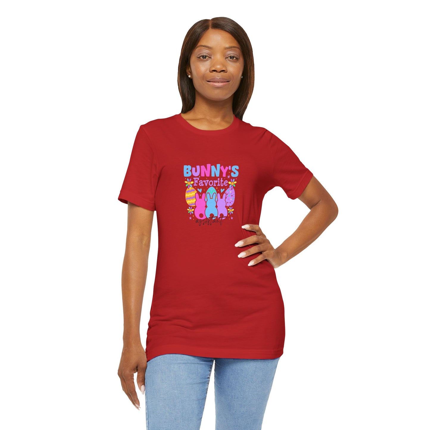 Women Easter Shirt – Bunny's Favorite Assistant Funny Bunny Tee